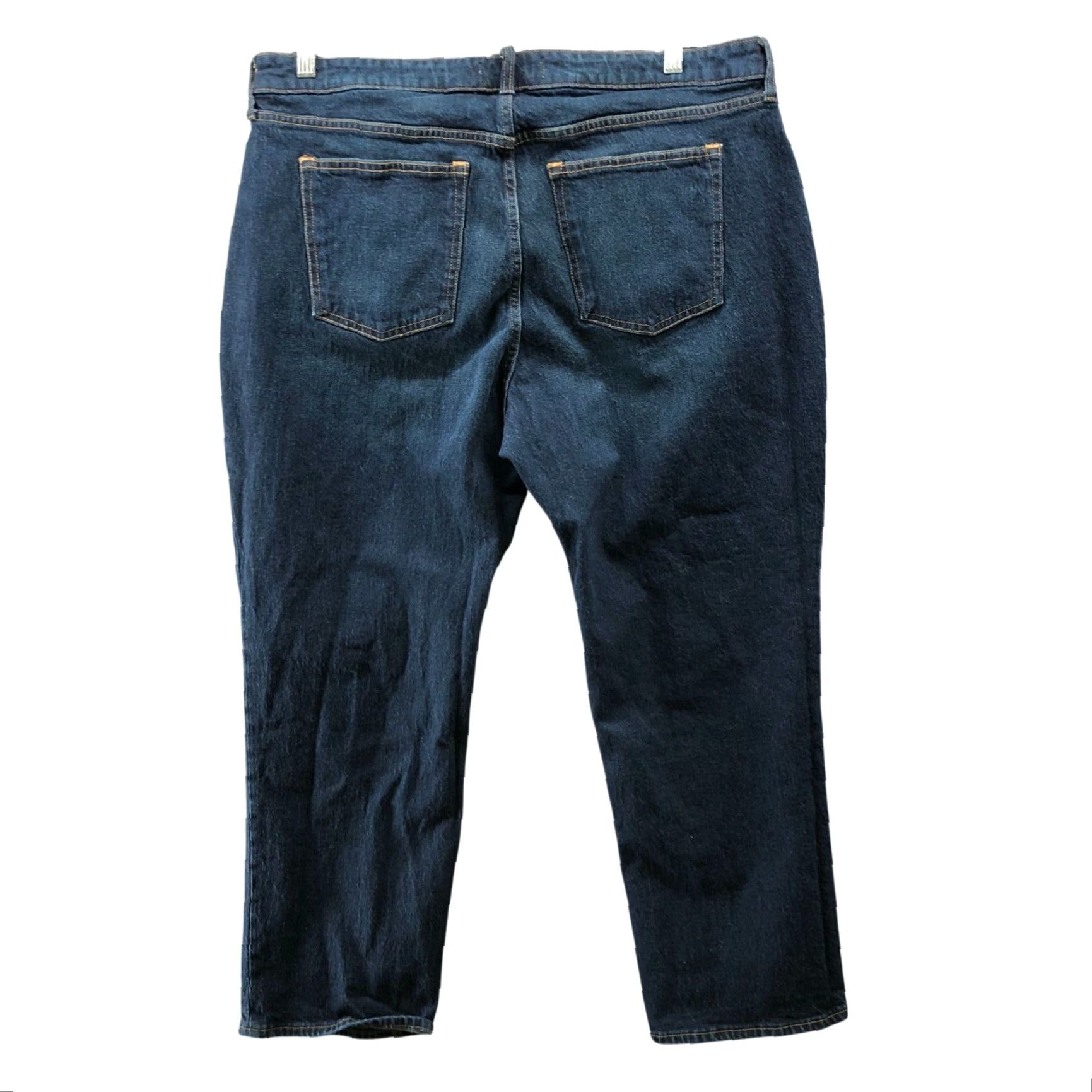 Abercrombie & Fitch Abercrombie & Fitch Jeans Women 34P Blue Dark Wash Mid Rise 90s Straight 5-Pocket Denim Cotton Blend Petite Inseam 28in Vintage No Size 24" / US 00 / IT 34 - 2 Thumbnail