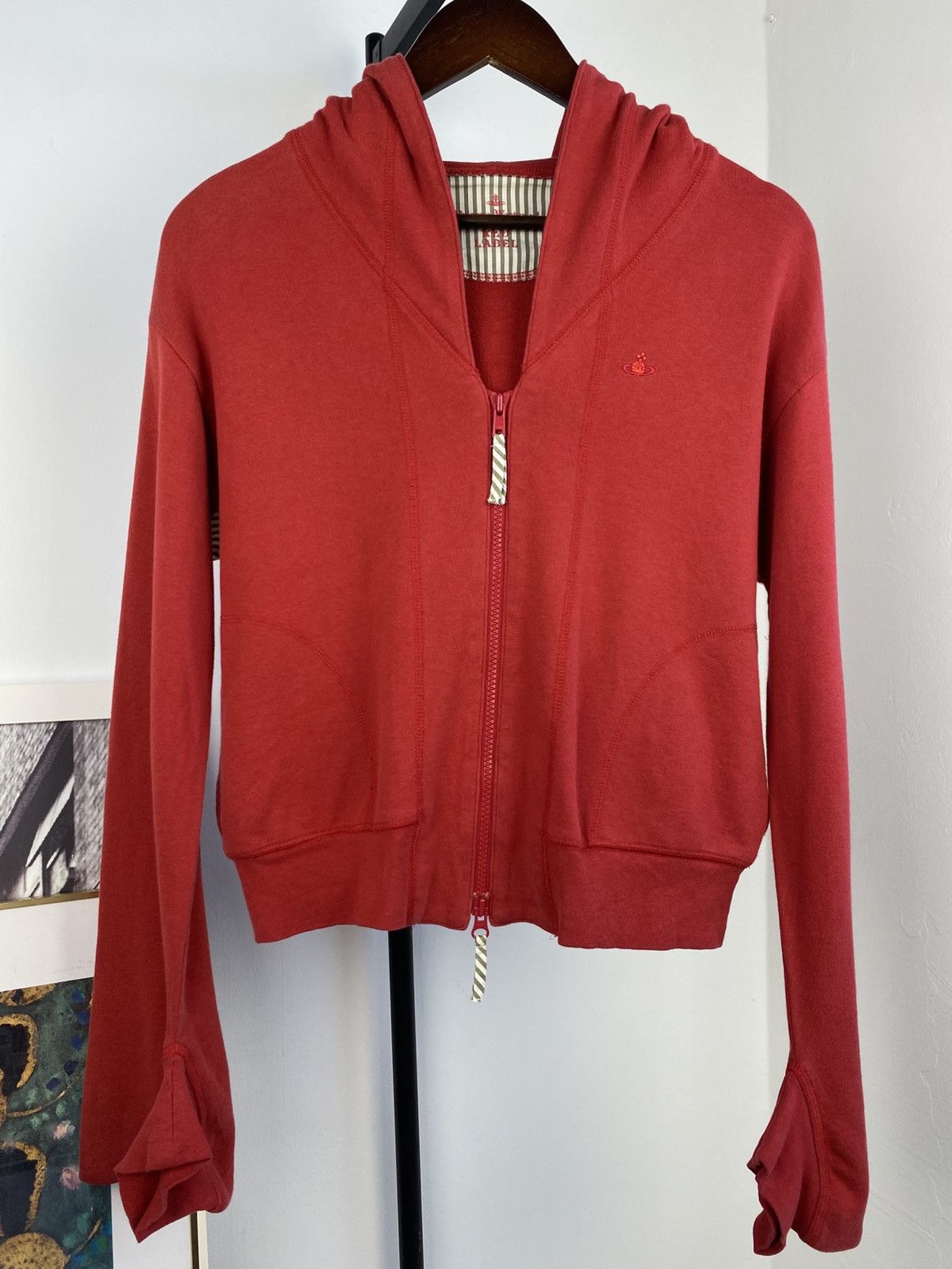 Vivienne Westwood Y2K 2000's Vivienne Westwood Angled Sleeves Cropped Hoodie Size S / US 4 / IT 40 - 5 Thumbnail