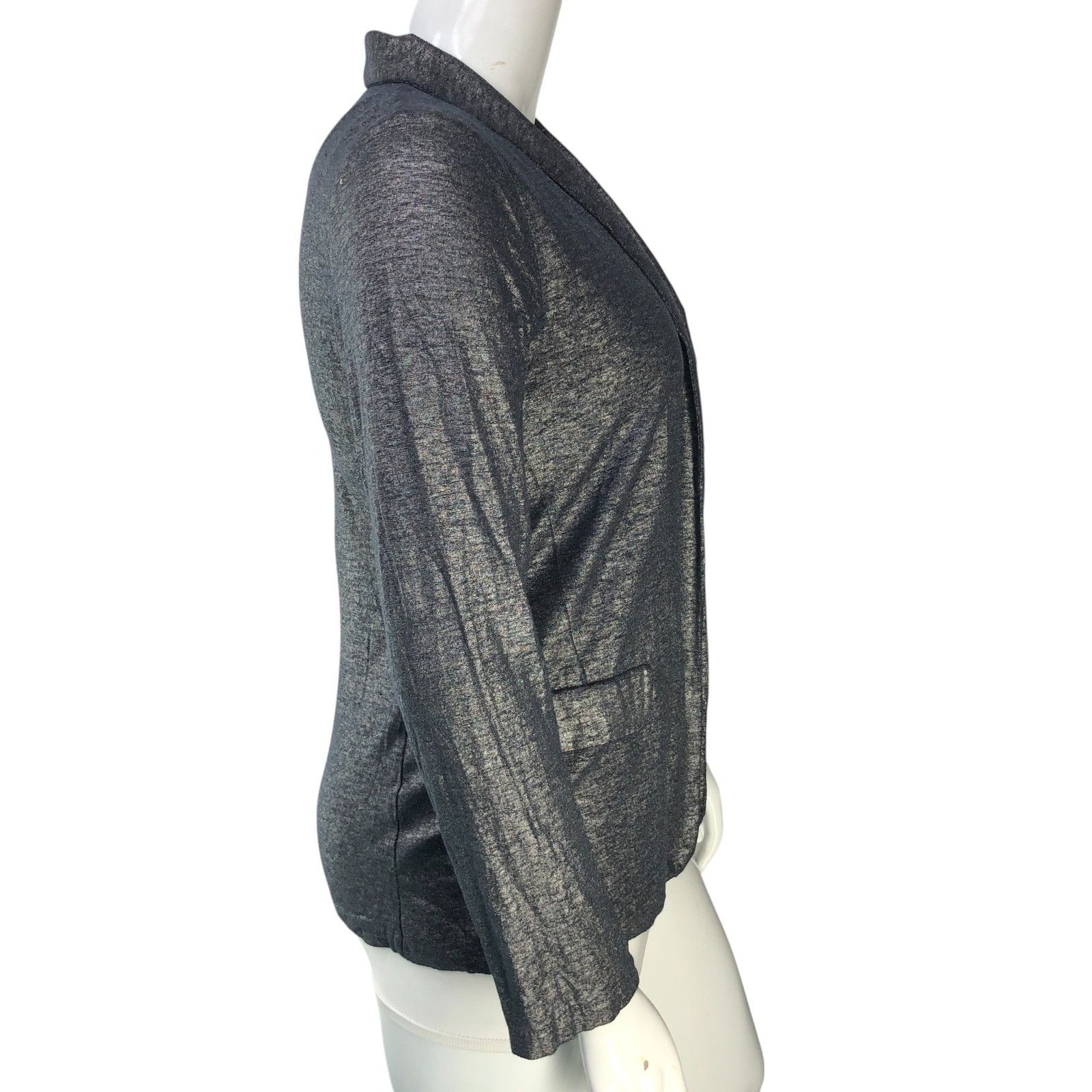 MAJESTIC FILATURES Majestic Filatures Sz 4 (XL) Blazer Open Front Linen Stretch Size L / US 10 / IT 46 - 9 Thumbnail