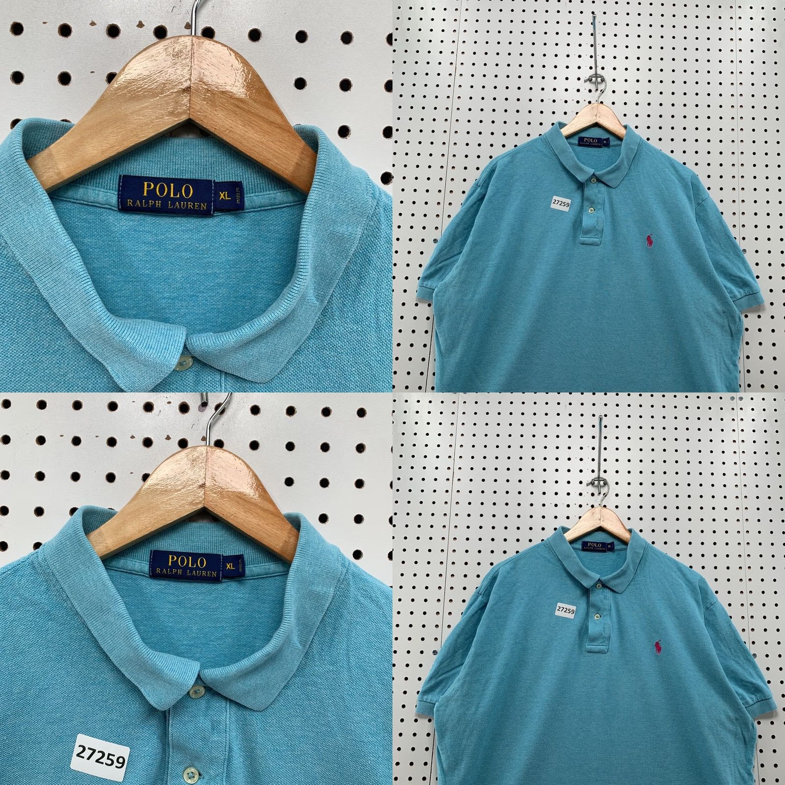 Polo Ralph Lauren Polo Ralph Lauren Shirt Mens XL Blue Pink Pony Short Sleeve Collared 26.5x29 Size US XL / EU 56 / 4 - 8 Thumbnail