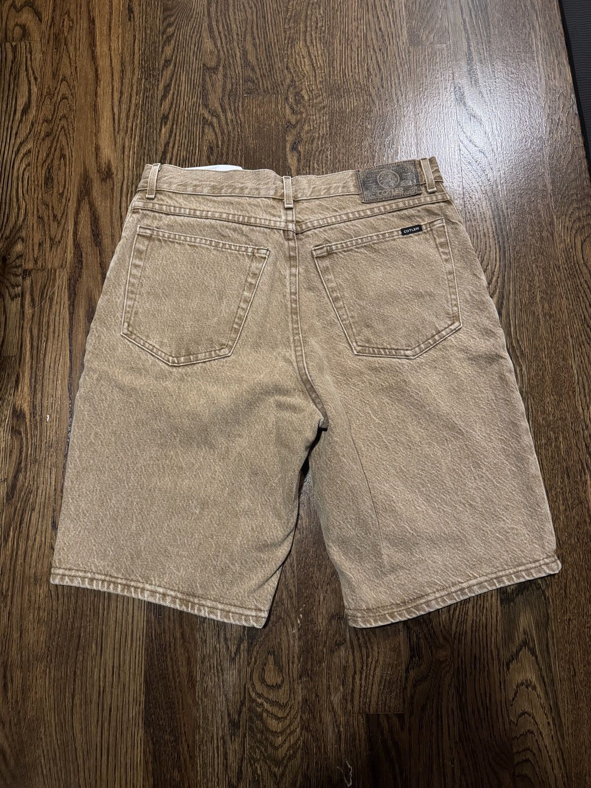 Other Cotler Beige Denim Shorts Size US 33 - 2 Thumbnail