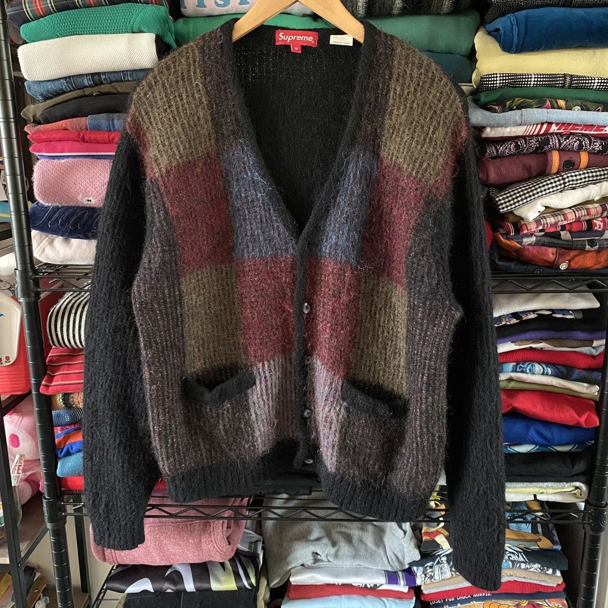 Supreme Supreme Angora Script Sweater Black XL | Grailed