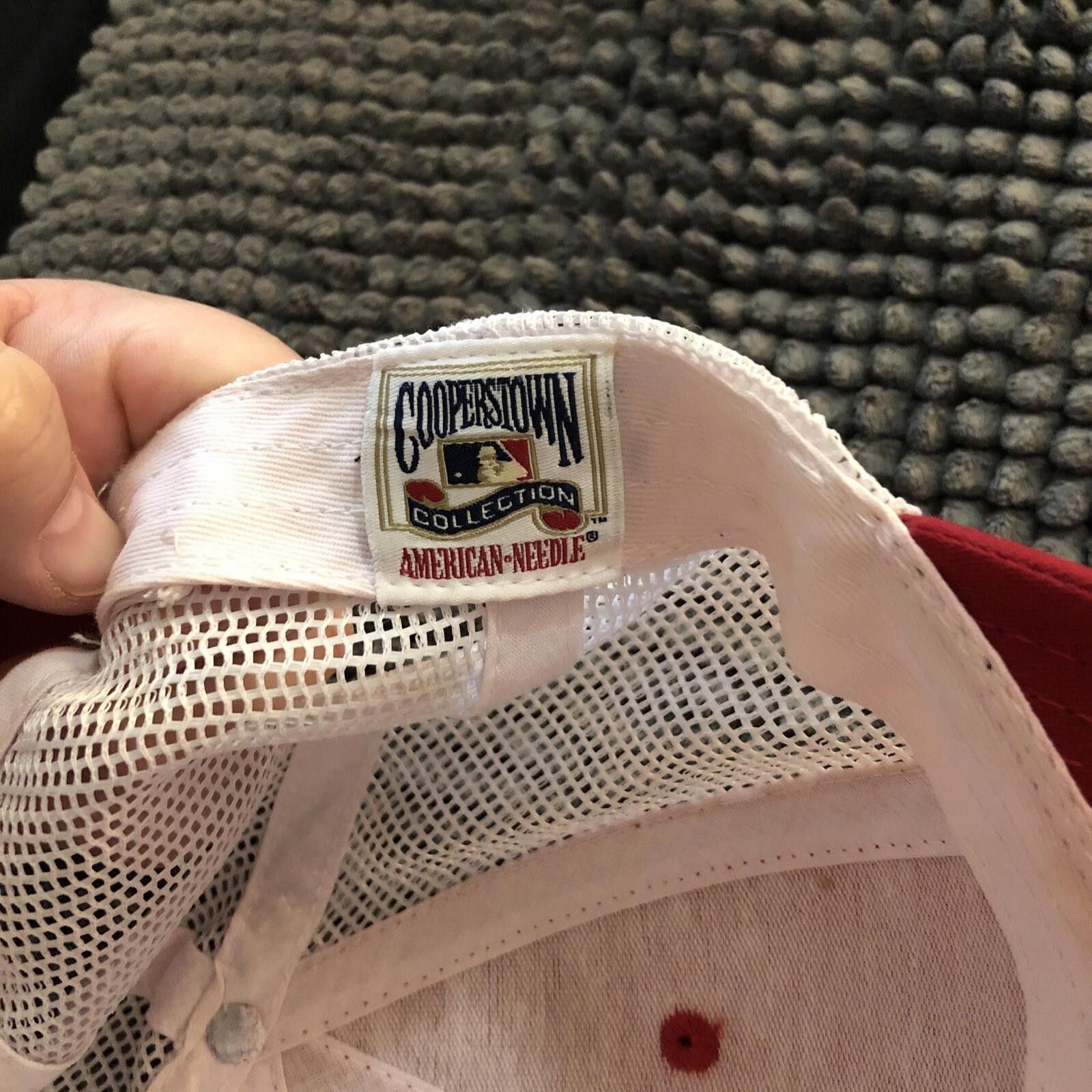 American Needle Cincinnati Reds Hat Mesh/Snap Cooperstown American Needle Size ONE SIZE - 8 Thumbnail