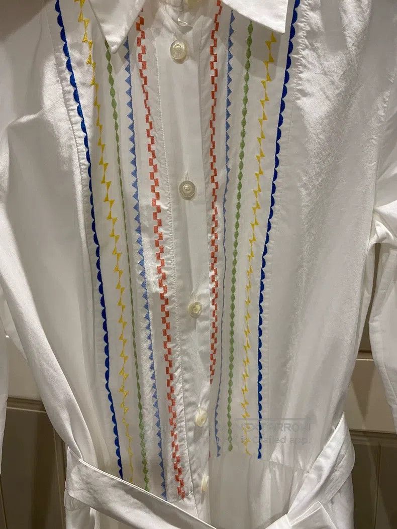 Loro Piana Loro Piana Dress with Colorful Thread Embroidery on the Fr Size XS / US 0-2 / IT 36-38 - 6 Thumbnail