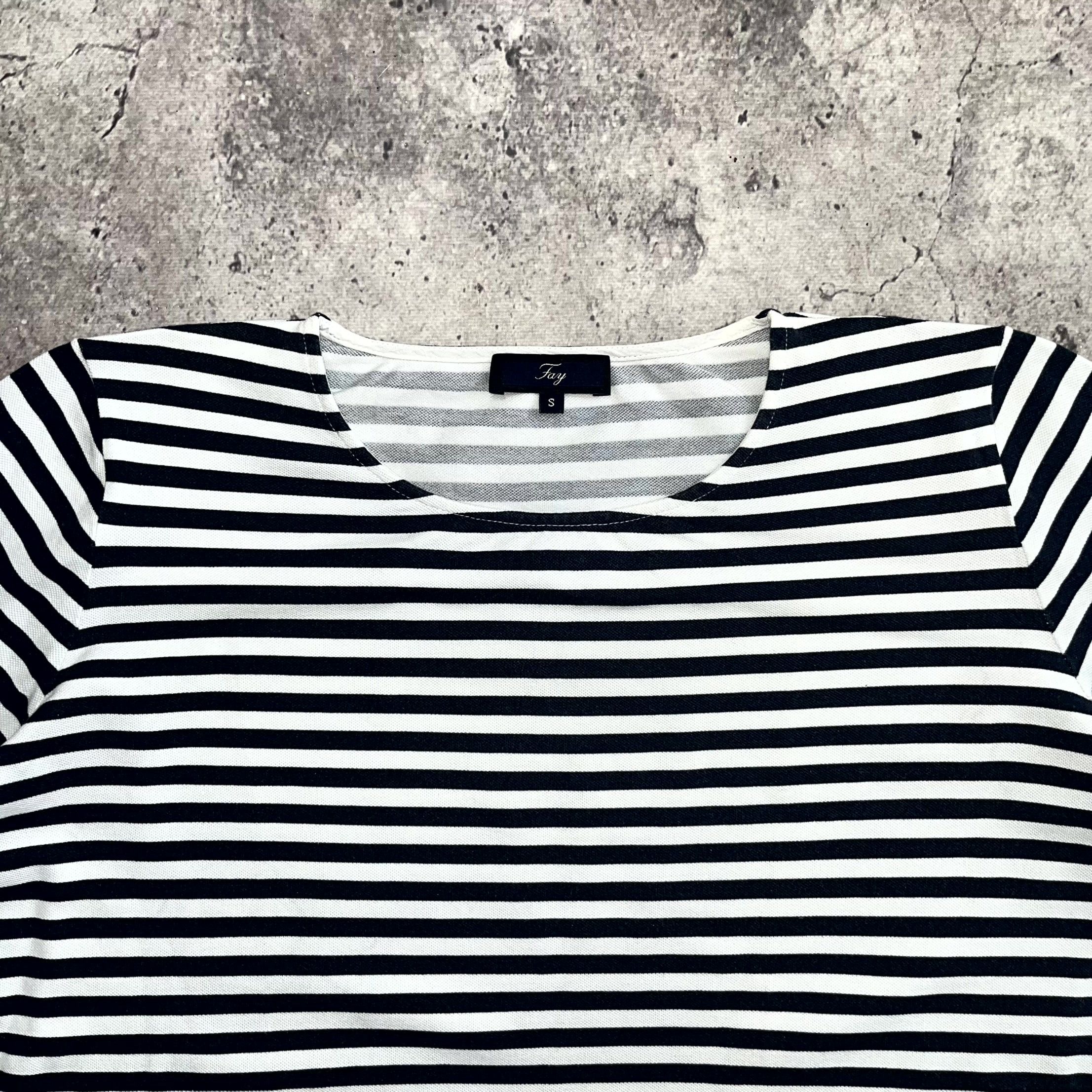Fay Fay Striped White Sweatshirt 3/4 Sleeves Size S Size S / US 4 / IT 40 - 8 Thumbnail