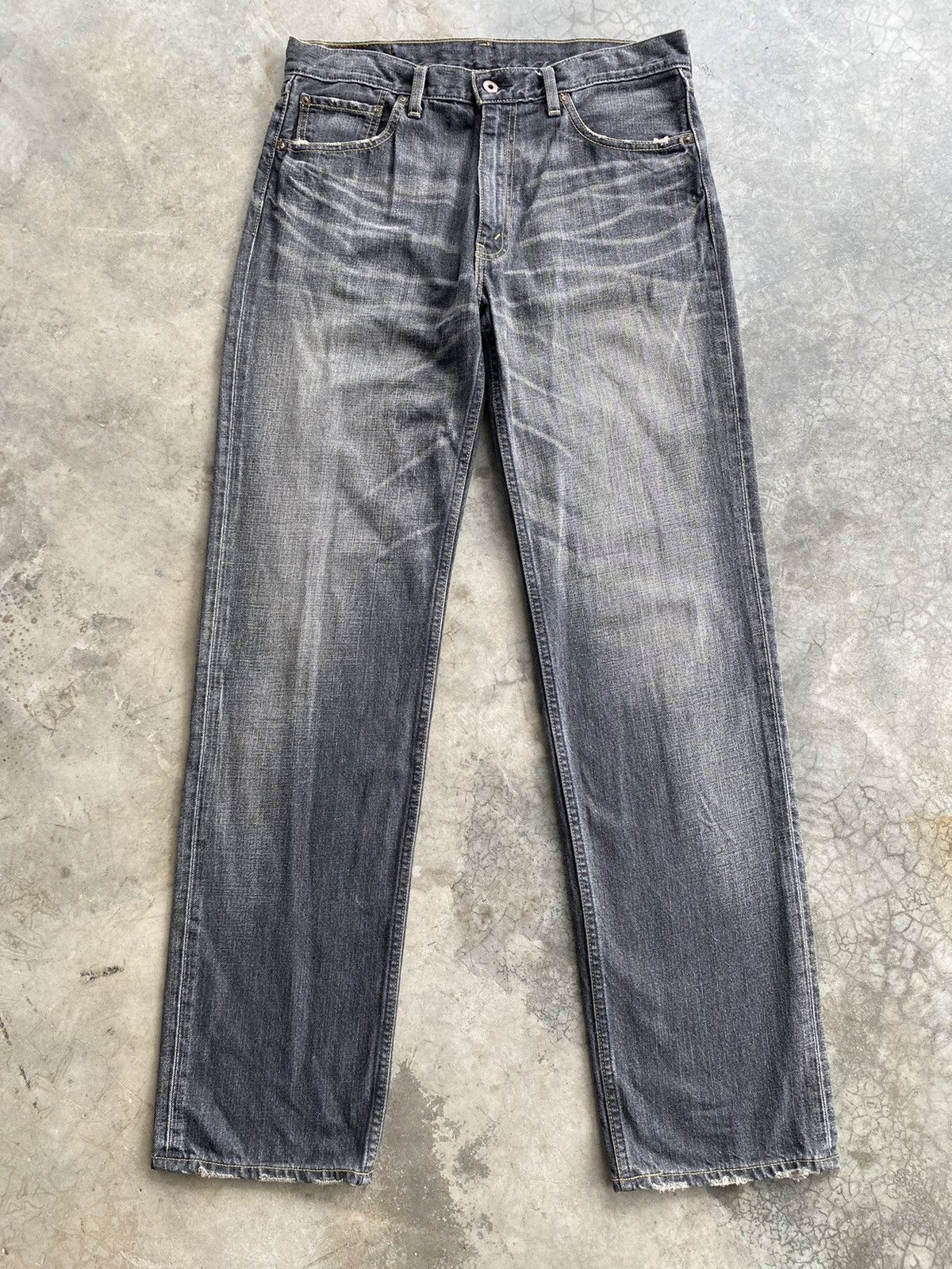 Levi's × Vintage Baggy Jeans Vintage Levi’s 502 Faded Black Denim Size US 34 / EU 50 - 1 Thumbnail