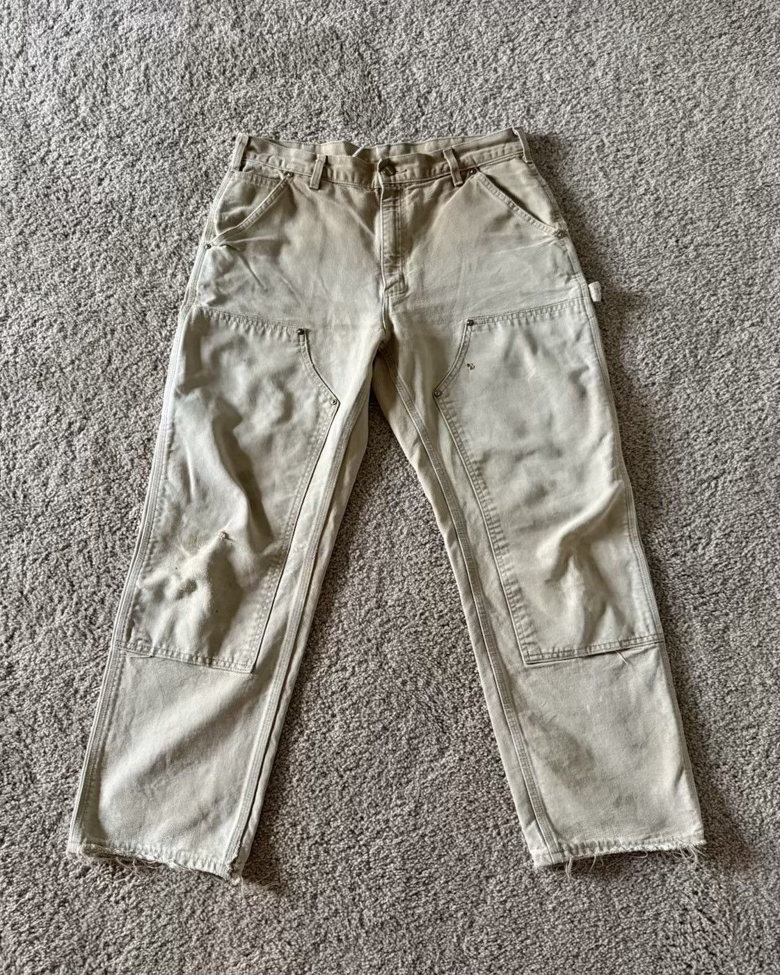 Carhartt VTG carhartt double knee work pant carpenters Size US 34 / EU 50 - 1 Thumbnail