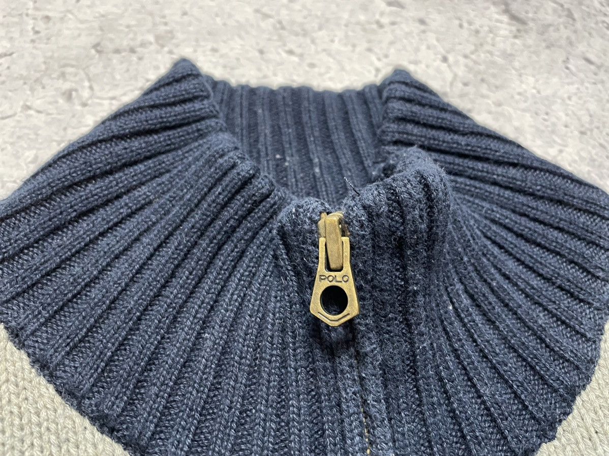 Polo Ralph Lauren Vintage 90s Crewneck Zip Sweater Polo Ralph Lauren Big Pony Size US S / EU 44-46 / 1 - 10 Thumbnail