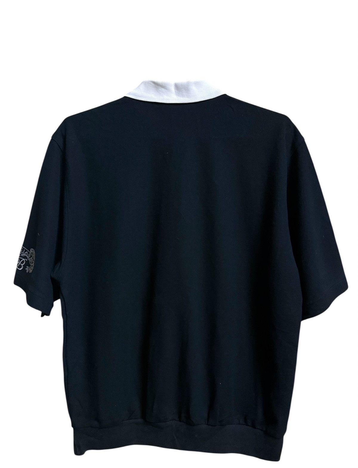 Balenciaga Balenciaga Polo Shirt Black and White Collar Zipper Size US L / EU 52-54 / 3 - 4 Thumbnail