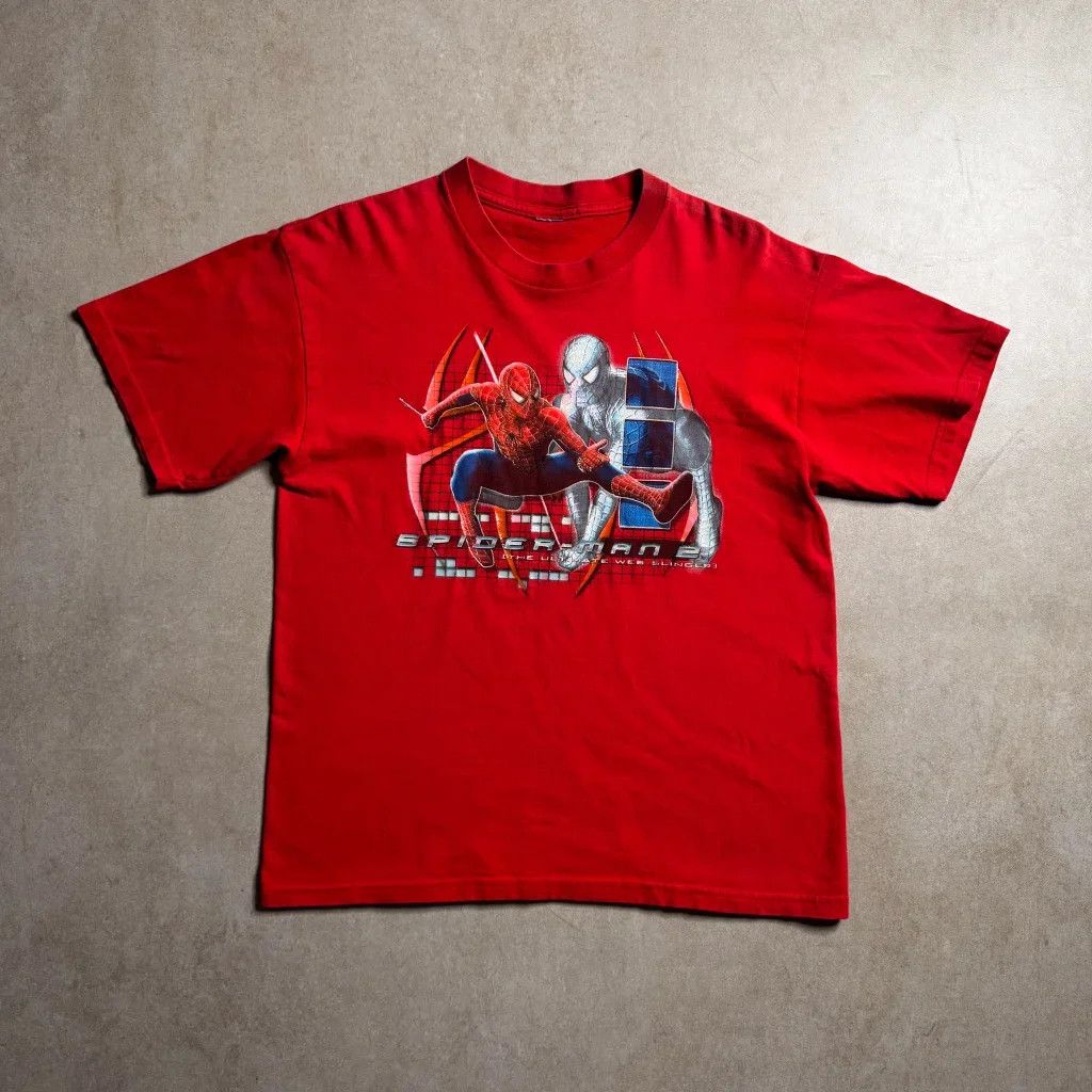 Other Vintage Spiderman 2 Red T-Shirt - S Size US M / EU 48-50 / 2 - 1 Thumbnail