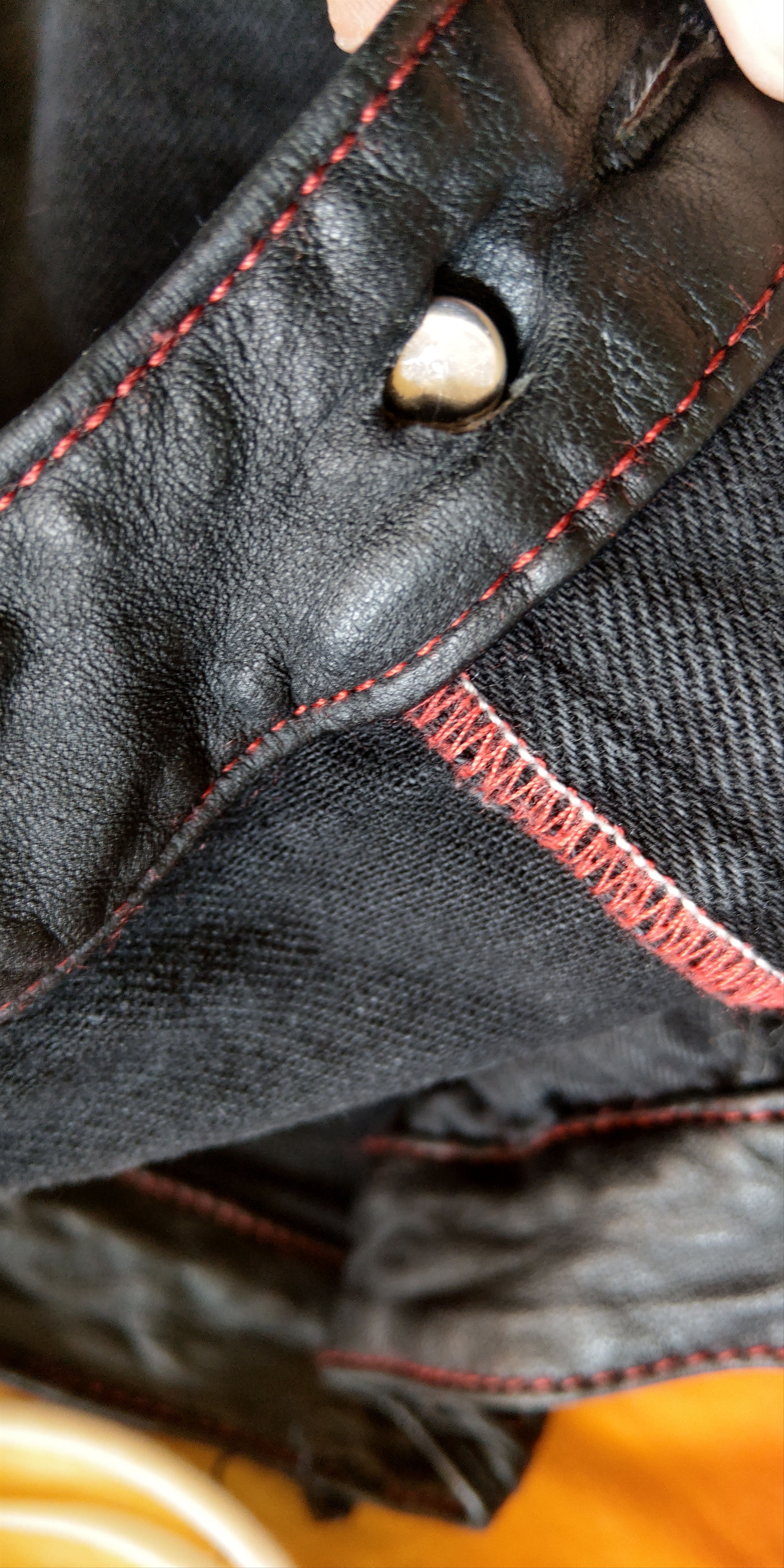 Dirk Bikkembergs Leather Waist Pants BIKK Premium Denim Skinny Fit goth Size US 29 - 8 Thumbnail