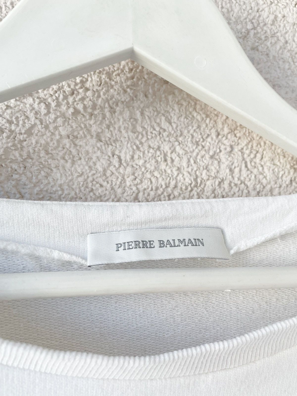 Pierre Balmain Pierre Balmain Big Logo White Women Sweatshirt Size 40/L Size L / US 10 / IT 46 - 7 Thumbnail