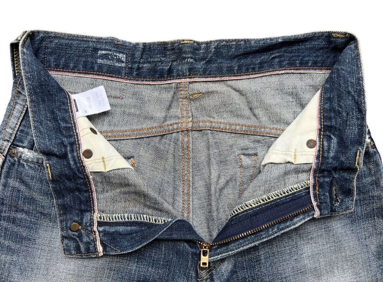 Edwin Vintage Edwin 505 Selvedge Distressed Denim Jeans 30x32 Size US 30 / EU 46 - 13 Thumbnail