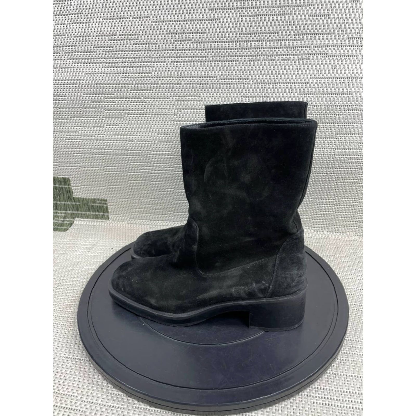 Stuart Weitzman Stuart Weitzman Boots Womens Size 10 B Boulevard Black Suede Mid Calf Bootie Size US 10 / IT 40 - 5 Thumbnail