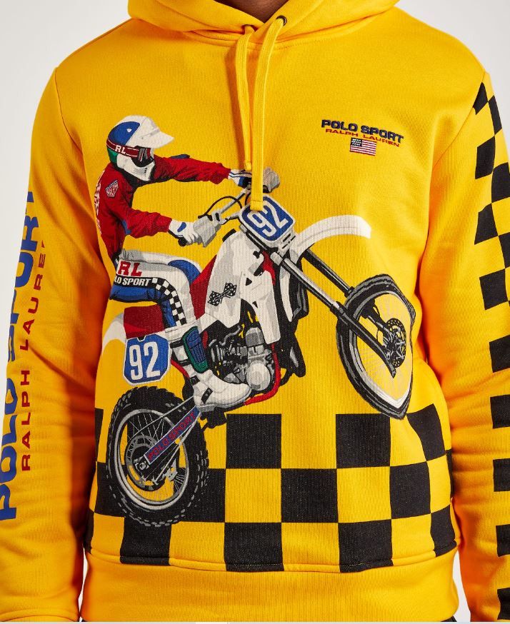 Polo Ralph Lauren Polo Ralph Lauren Sport Motocross Print Hoodie Sweatshirt XL Size US XL / EU 56 / 4 - 3 Thumbnail