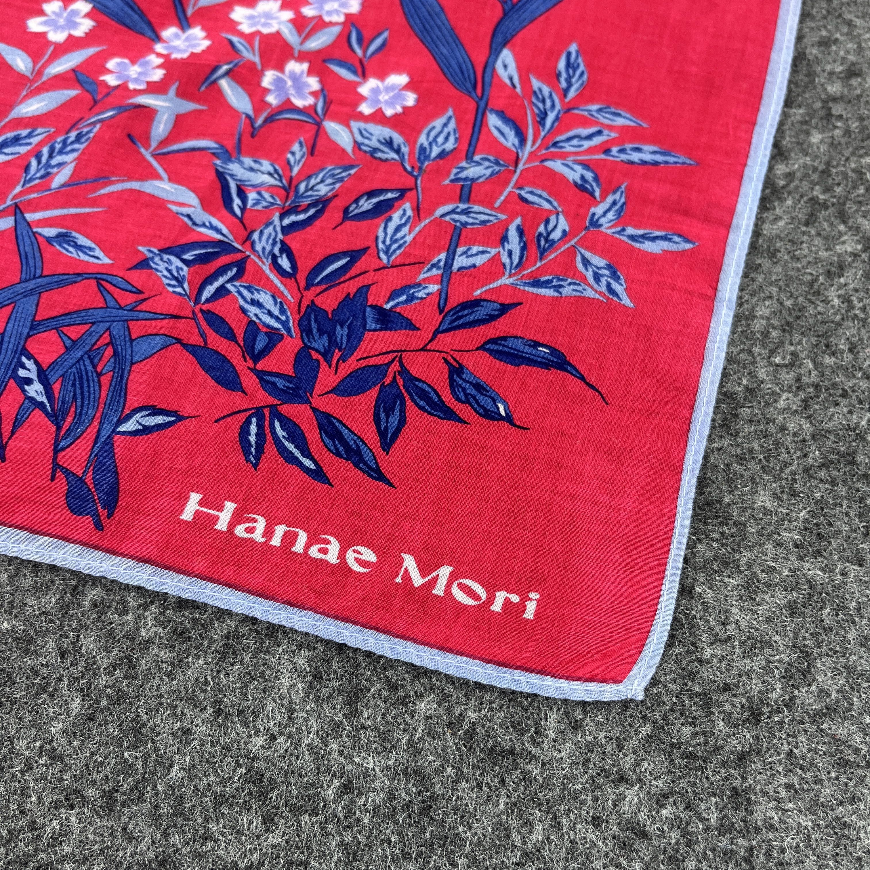 Japanese Brand Vintage Hanae Mori Bandana / Handkerchief / Neckerchief B024 Size ONE SIZE - 4 Thumbnail