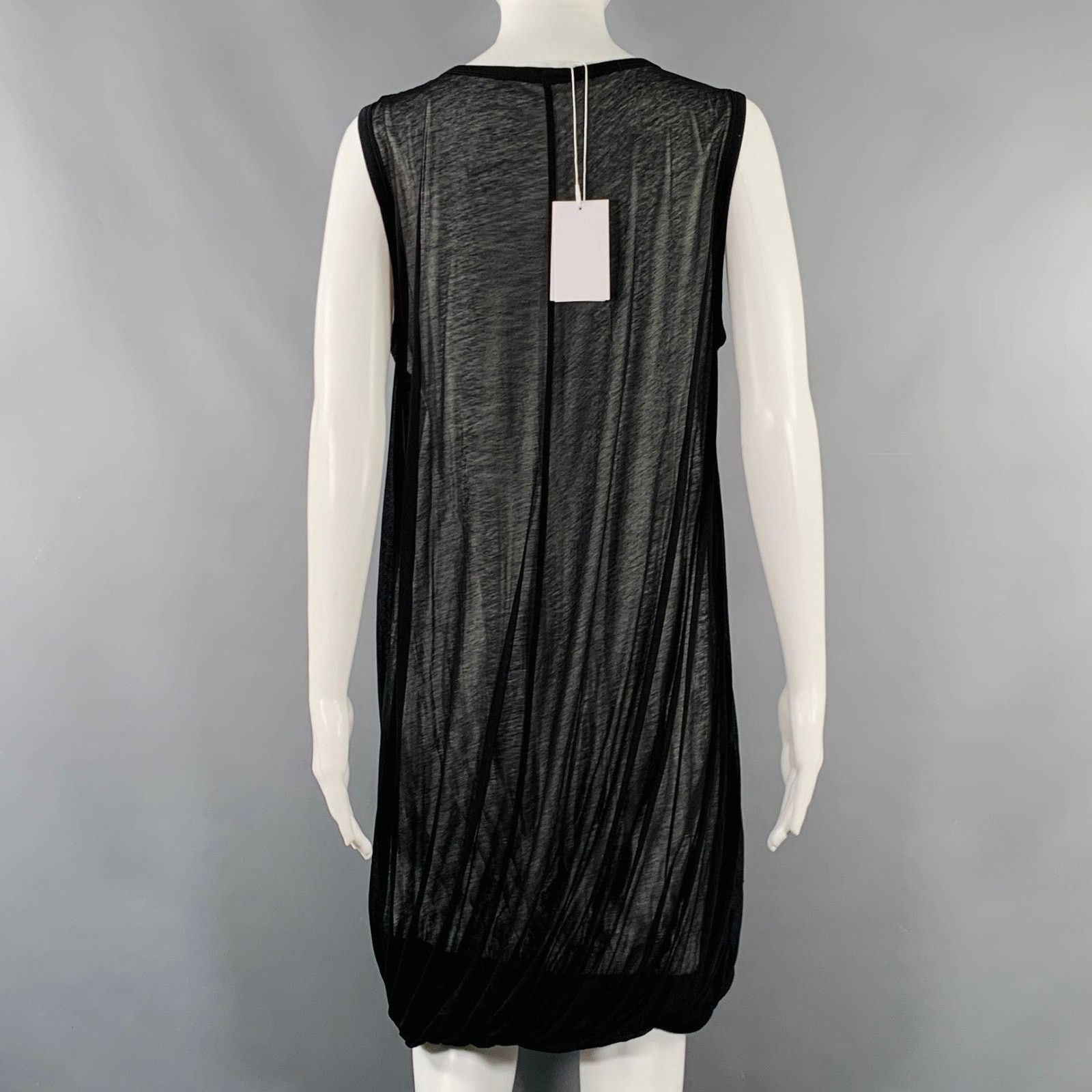 Helmut Lang Size M Black White Cotton Layered Bubble Hem Dress Size M / US 6-8 / IT 42-44 - 3 Thumbnail