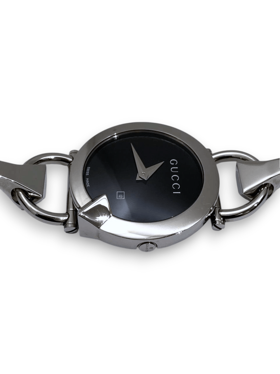 Gucci Gucci Chiodo Horsebit Round Bangle Silver Steel Watch Size ONE SIZE - 7 Thumbnail
