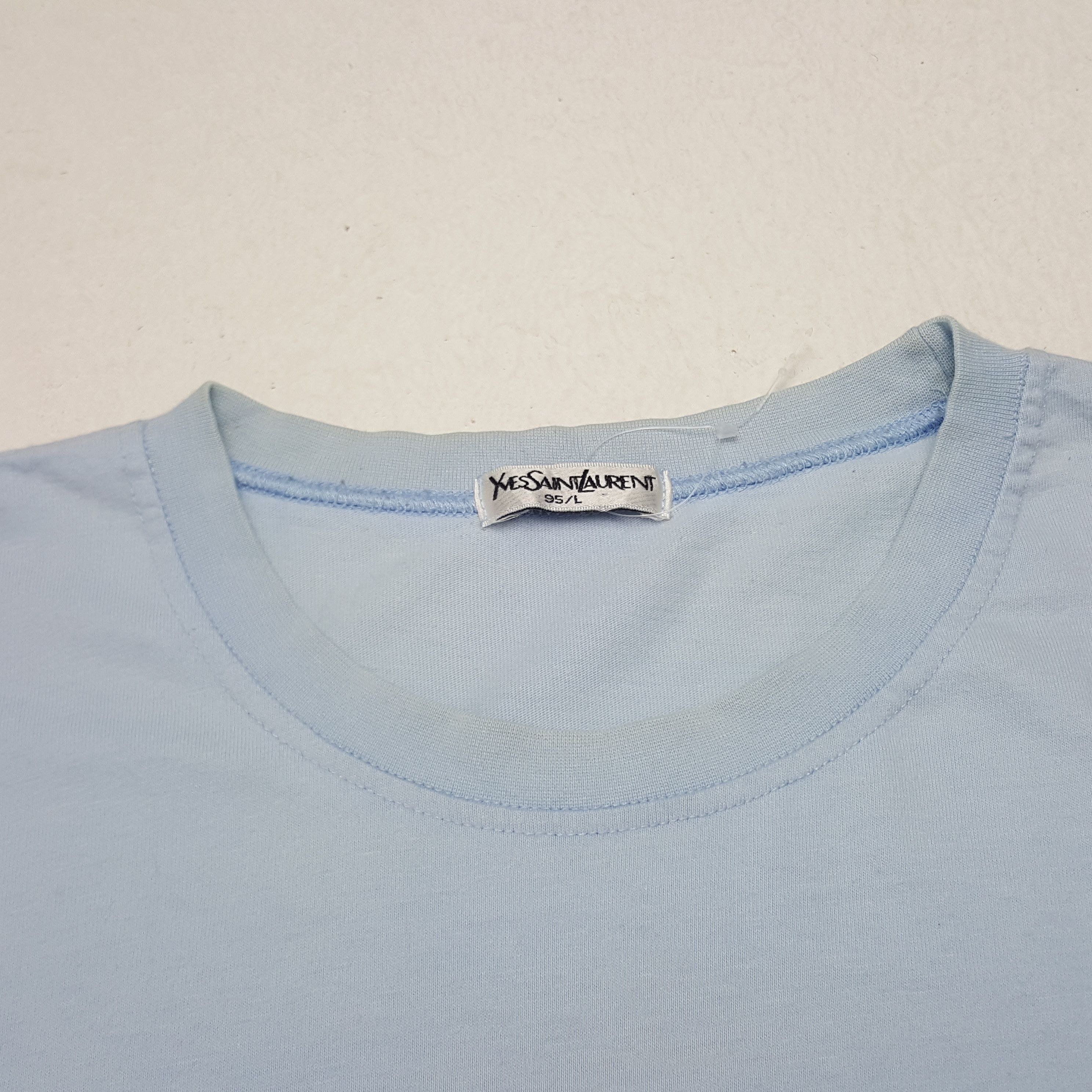 Vintage × Yves Saint Laurent Vintage Yves Siant Laurent Embroidery Logo Tshirt Size US M / EU 48-50 / 2 - 4 Thumbnail