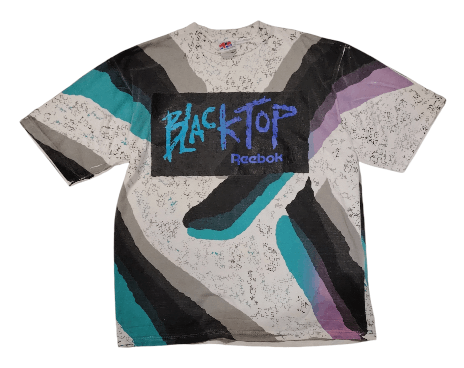 Reebok × Vintage Vintage Reebok Blacktop AOP t shirt Size US L / EU 52-54 / 3 - 1 Thumbnail