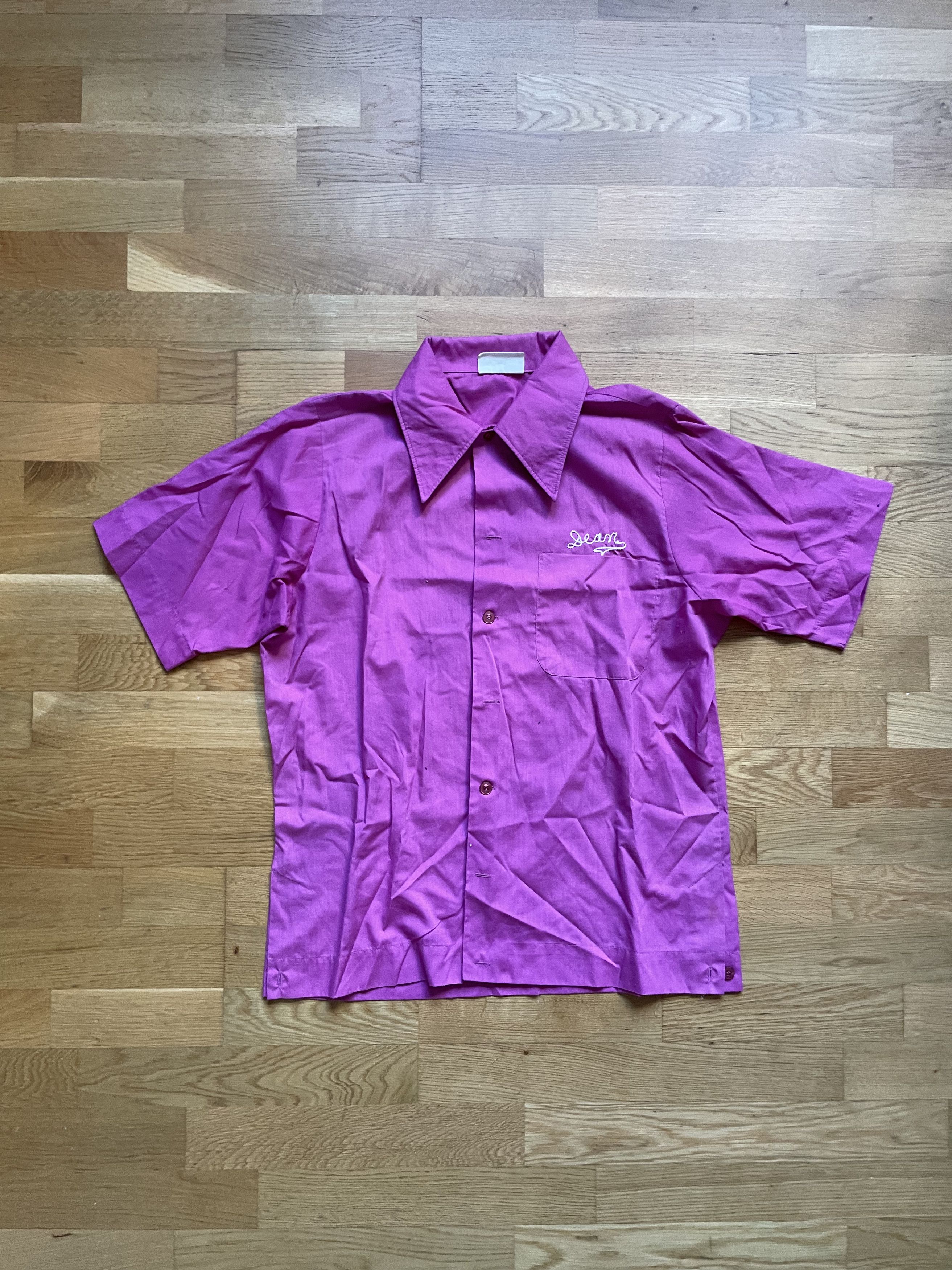 Vintage Vintage 70s/60s Chain-Stitch Bowling Shirt Size US M / EU 48-50 / 2 - 2 Thumbnail