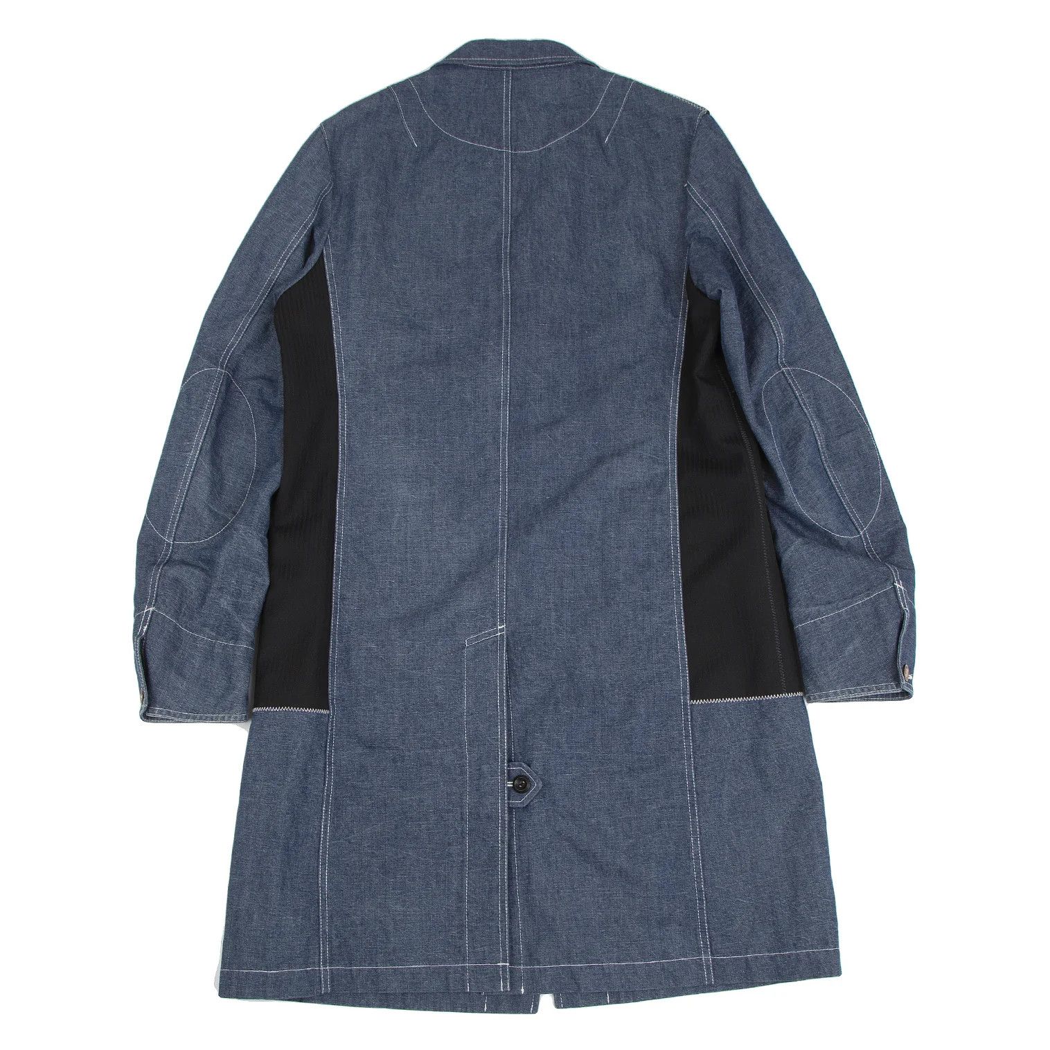Junya Watanabe Cotton Linen Denim Coverall Coat in Navy Blue and Others Size US M / EU 48-50 / 2 - 14 Thumbnail