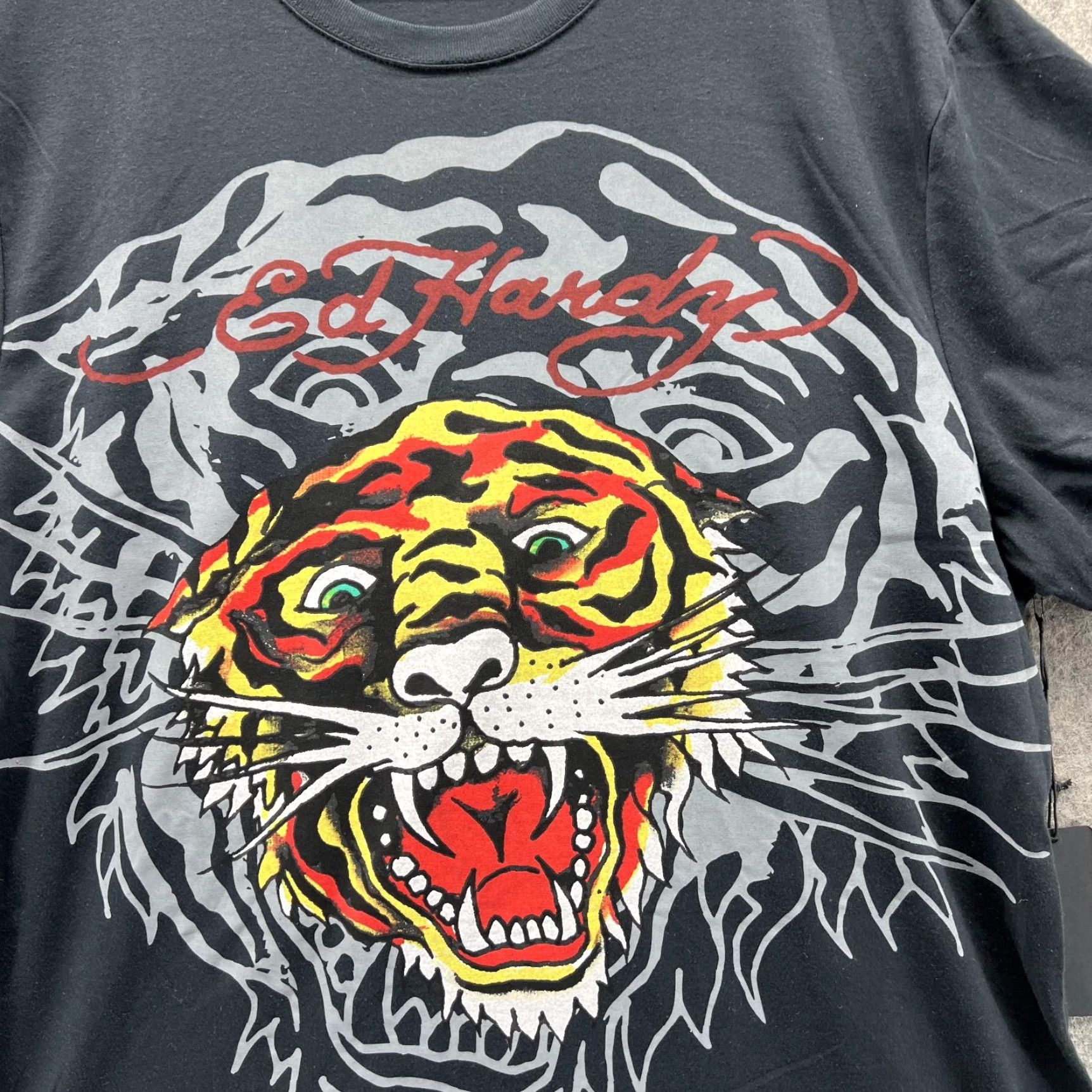 Ed Hardy Ed Hardy Shirt Men XL Black Tiger Print Tee Crewneck Cotton NWT Shirt Size US XL / EU 56 / 4 - 2 Thumbnail