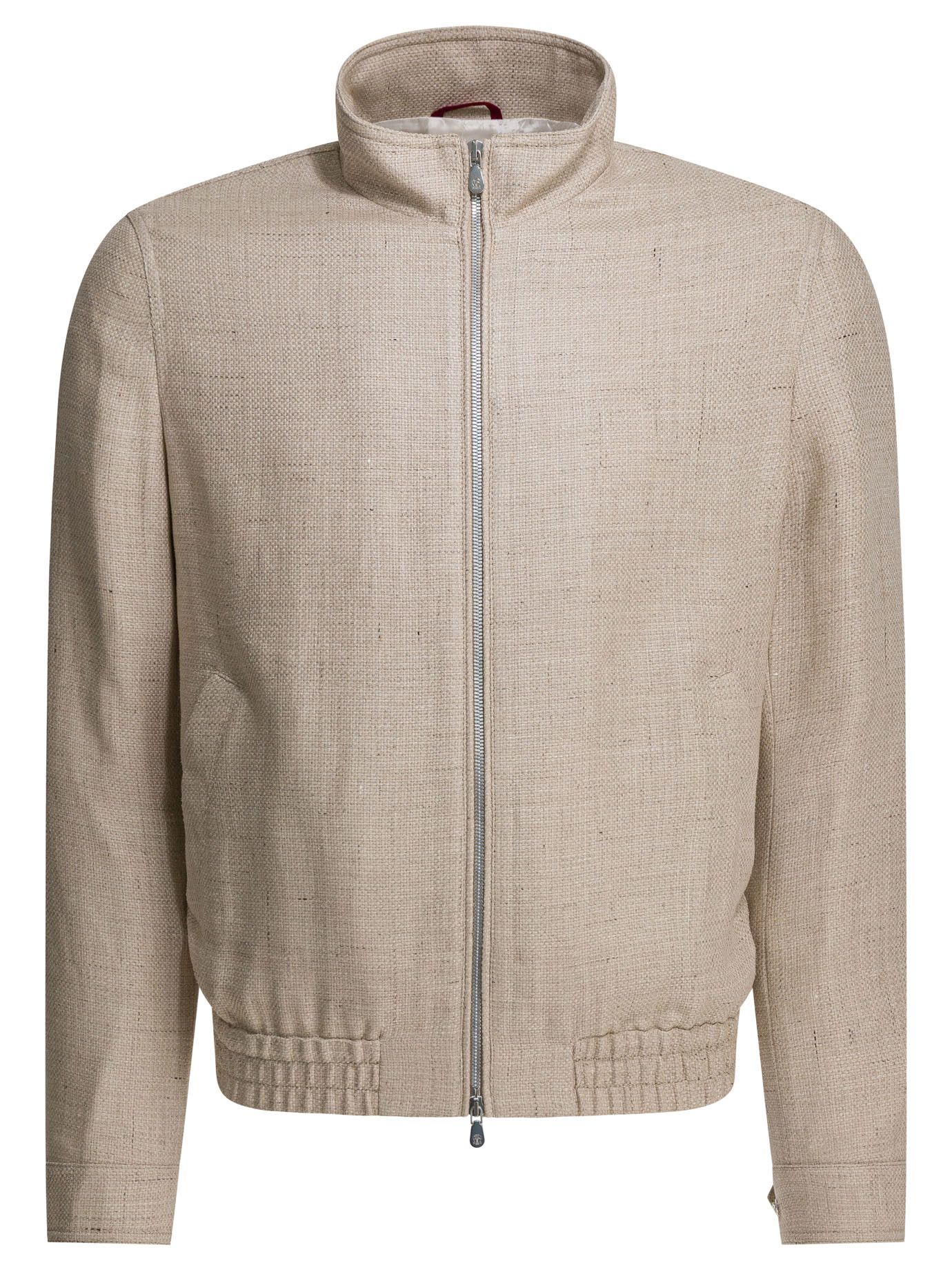 Brunello Cucinelli Brunello Cucinelli Silk Linen And Wool Hopsack Jacket tag size 52 Men - USA Duties Paid Size US L / EU 52-54 / 3 - 1 Thumbnail
