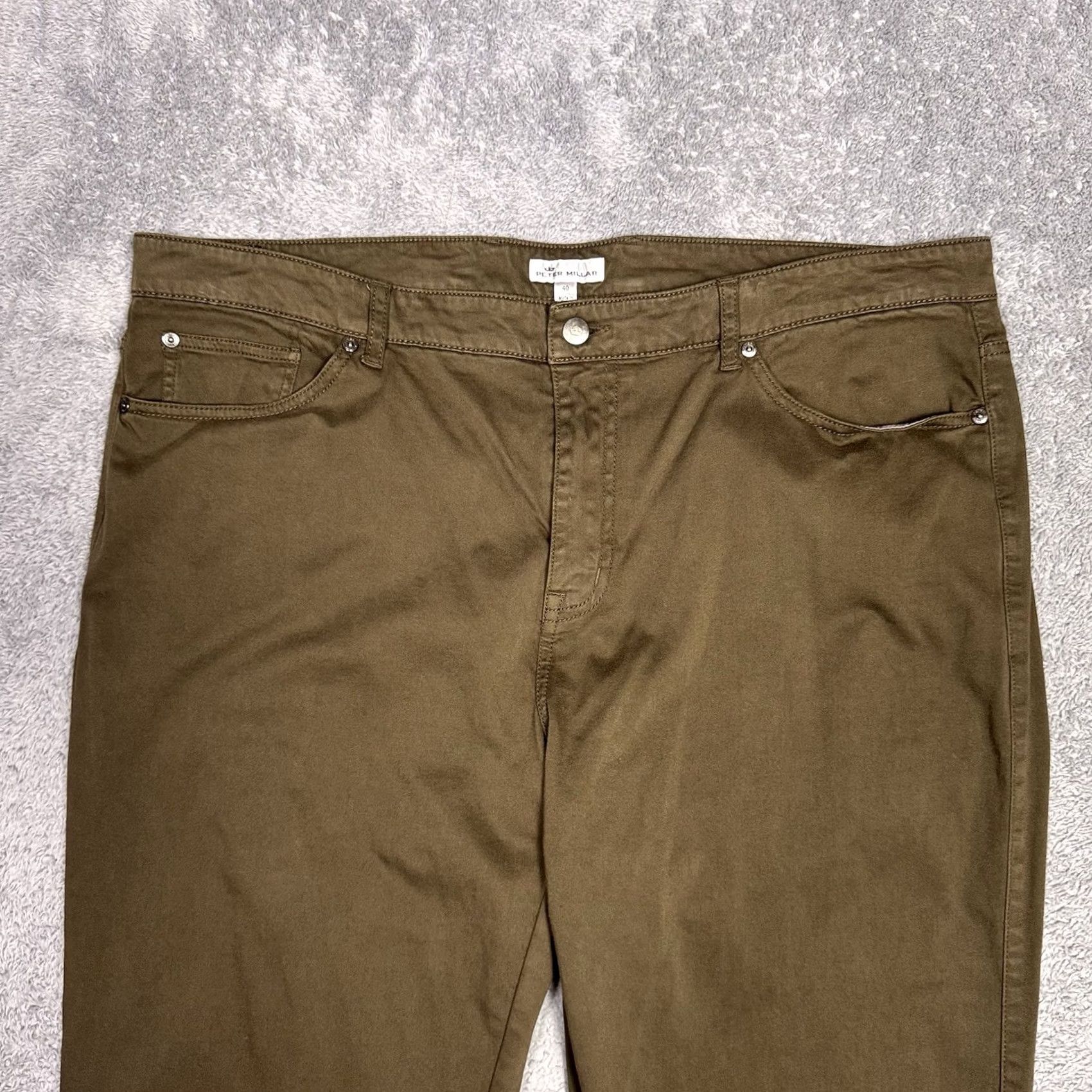 Peter Millar Peter Millar Mens Pants 40x34 Ultimate Sateen 5 Pocket MF18B39 Chino Trouser - Premium Comfort Size US 40 / EU 56 - 3 Thumbnail