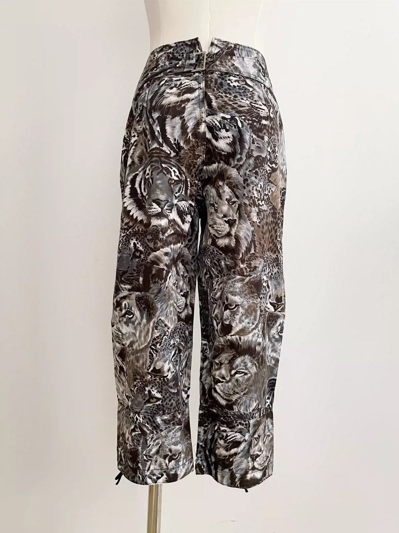 Kenzo Kenzo size m 90s Hokusai Animal High Waist Breeches pants Size US 30 / EU 46 - 2 Thumbnail