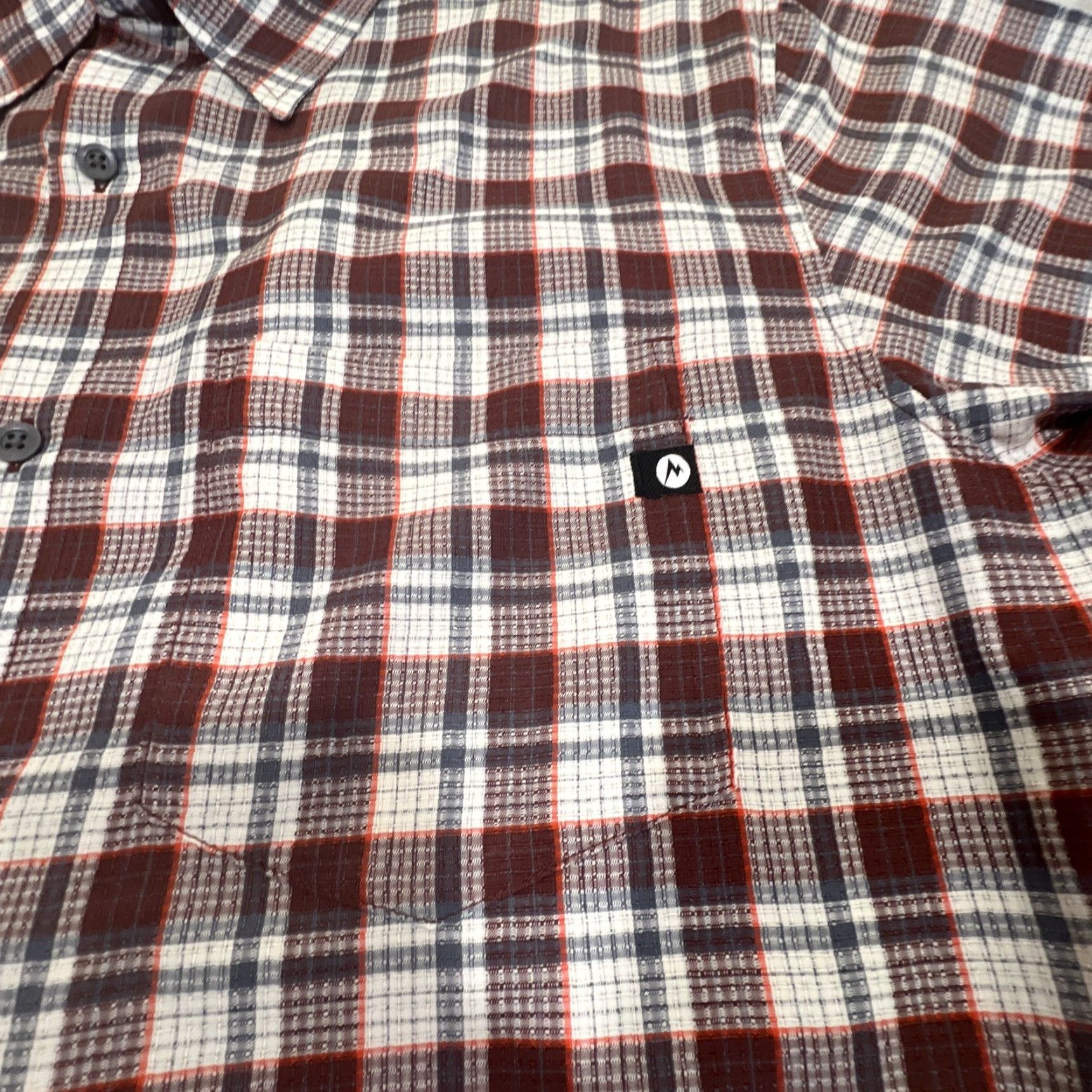 Marmot Marmot Button Up Shirt L Short Sleeve Plaid Pocket Outdoor Lightweight Hiking Men Regular Casual Travel Multicolor Size US L / EU 52-54 / 3 - 5 Thumbnail