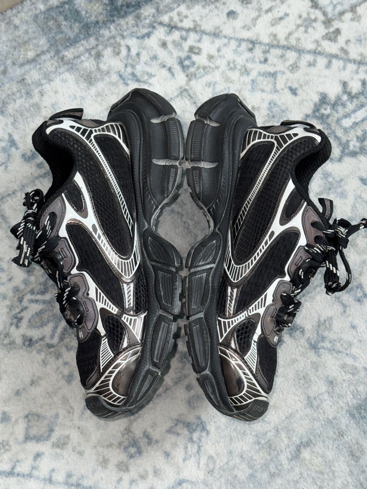 Balenciaga Balenciaga 3XL black/white Size US 8.5 / EU 41-42 - 9 Thumbnail