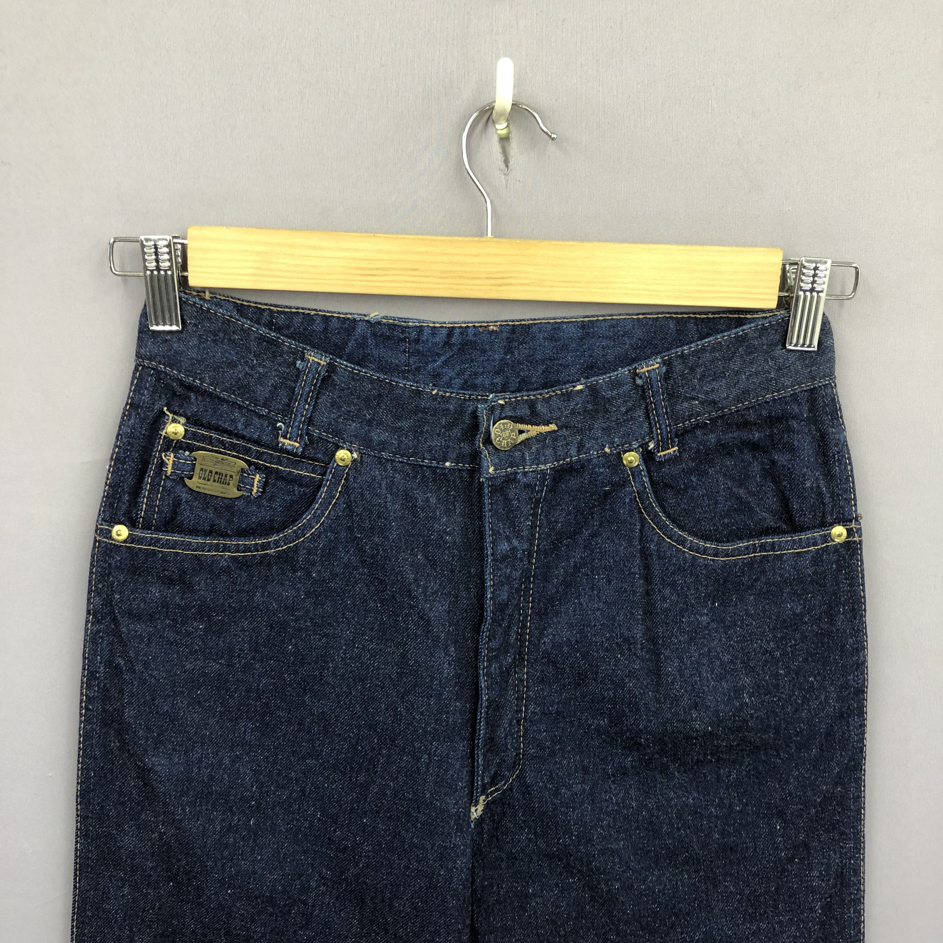 Vintage Vintage 70s Old Chap Super Flare Jeans Espana Wide Leg Denim Size 28" / US 6 / IT 42 - 5 Thumbnail