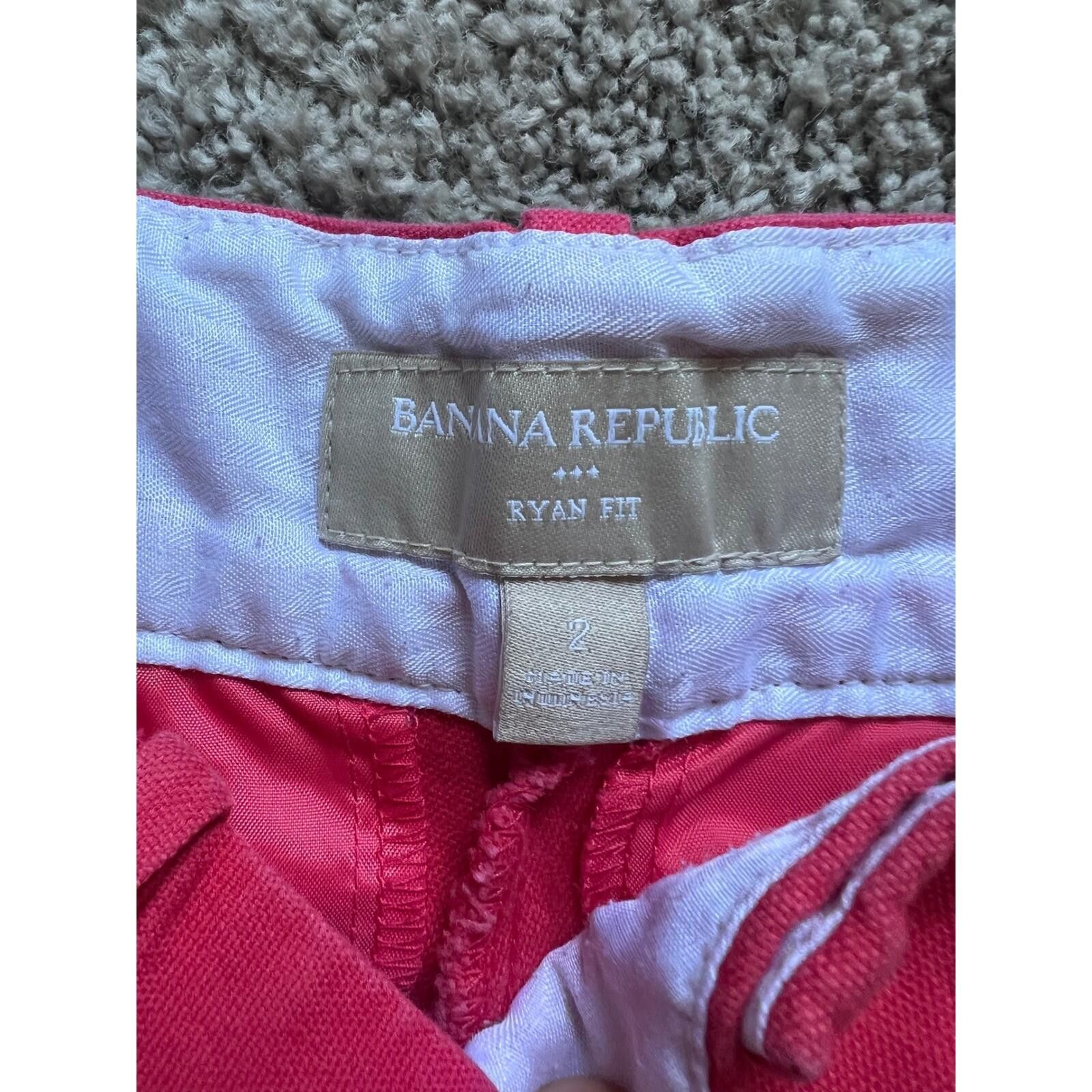 Banana Republic Banana Republic Ryan Fit Womens Pink Chino Shorts Size 2 Size 25" / US 0 / IT 36 - 2 Thumbnail