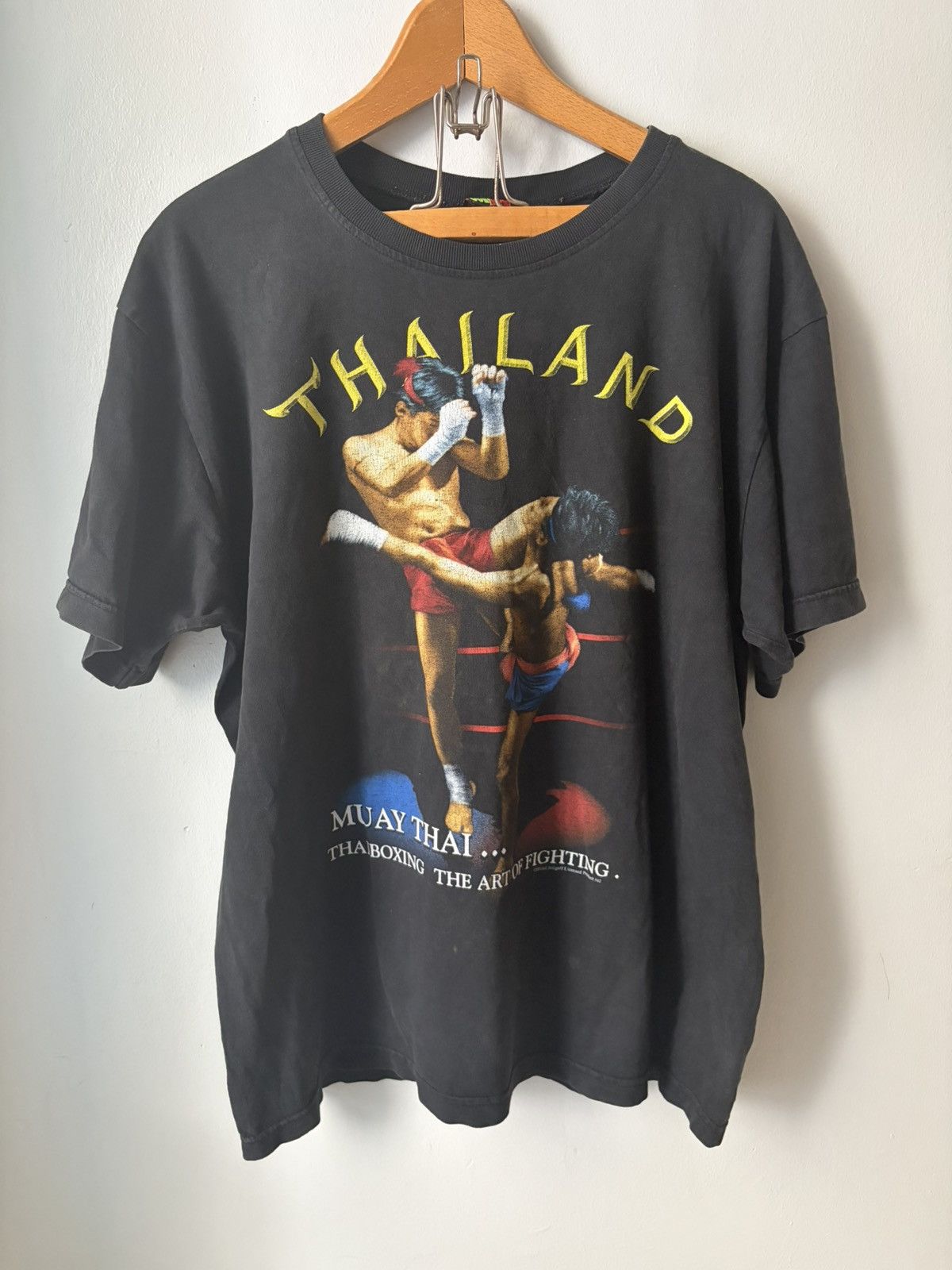 Band Tees Vintage 00s Thailand MUAY THAI Extreme Sport Tee Size US L / EU 52-54 / 3 - 1 Thumbnail