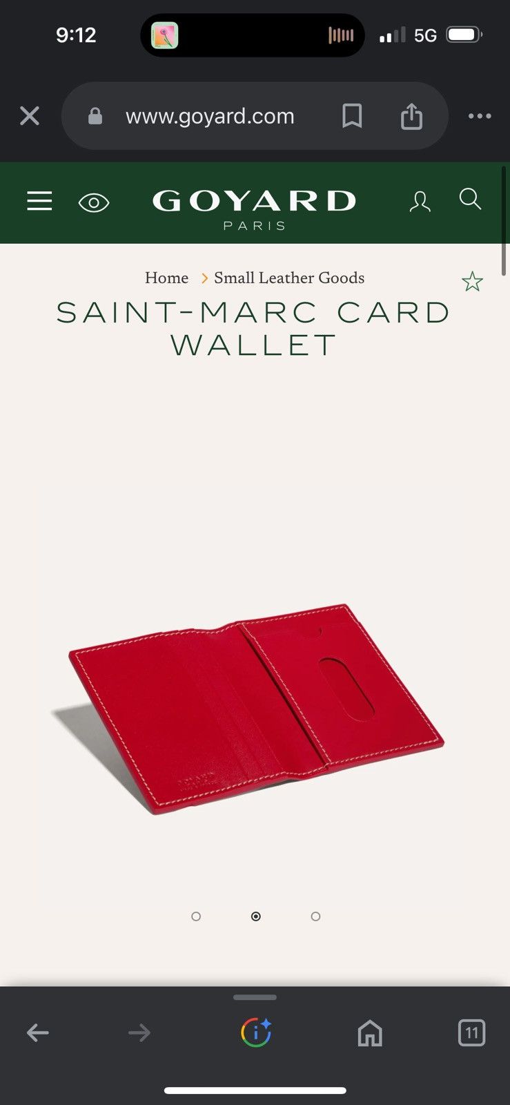 Goyard Goyard St Marc card wallet Size ONE SIZE - 1 Thumbnail