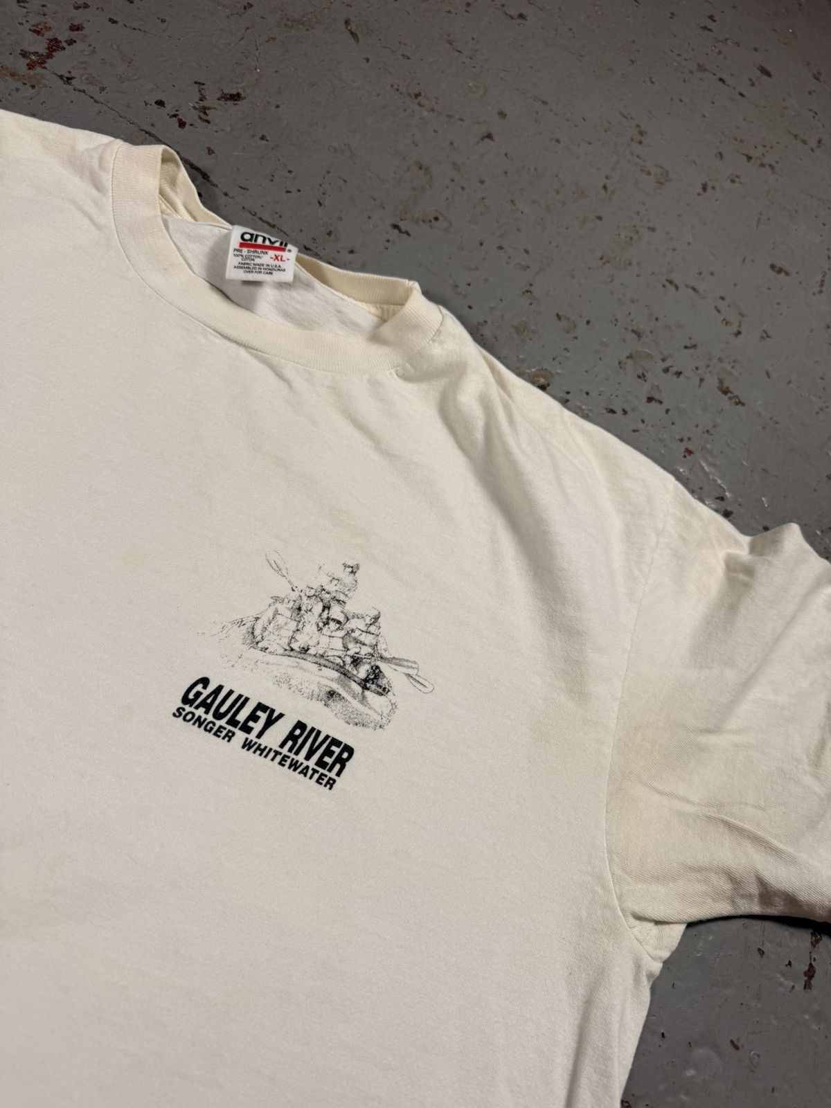 Vintage Vintage IF I GO RAFTING ONE MORE TIME SHE'S LEAVING ME Size US XL / EU 56 / 4 - 5 Thumbnail