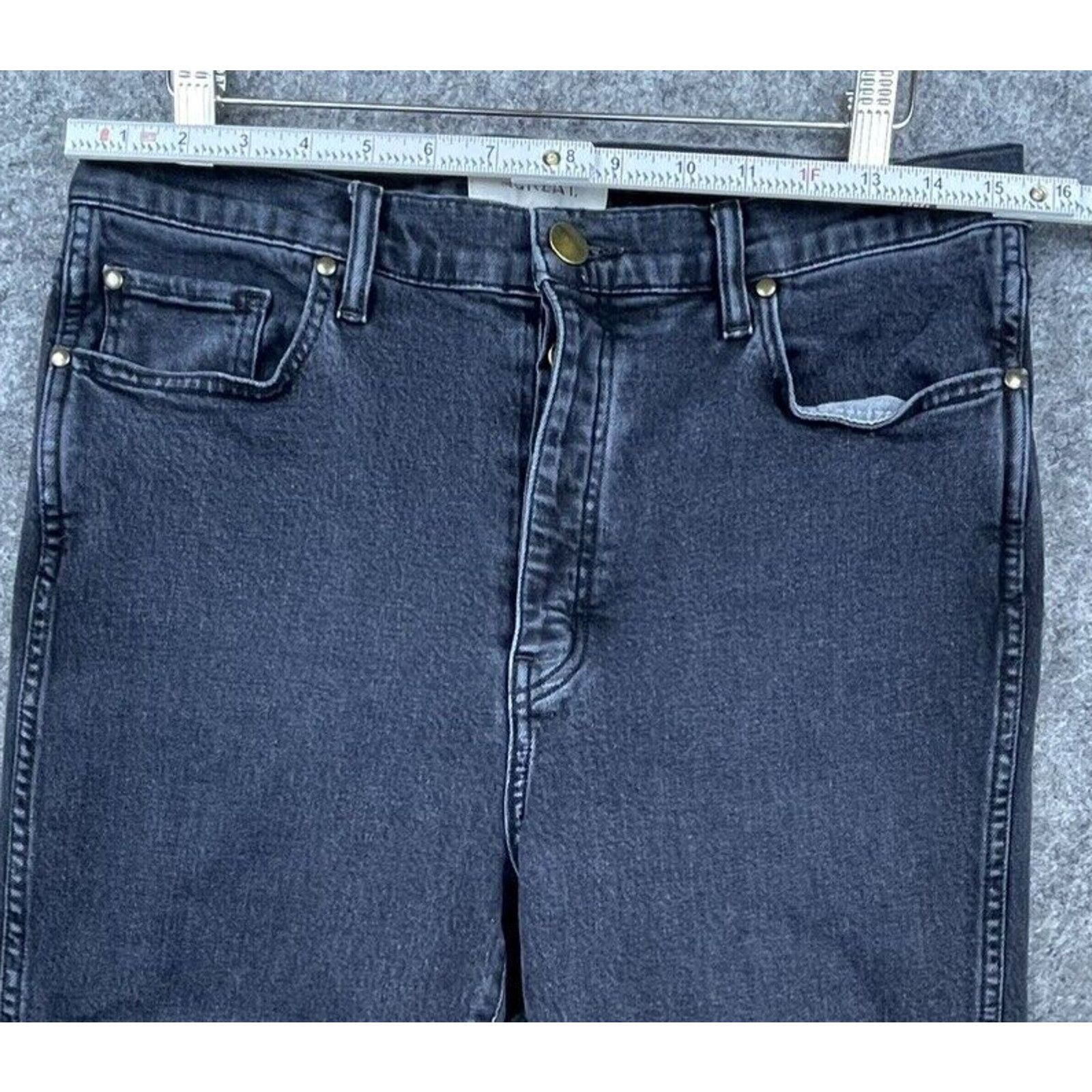 THE GREAT The Great Jeans Womens 28 The Fellow Charcoal Raw Hem Frayed Size 28" / US 6 / IT 42 - 5 Thumbnail