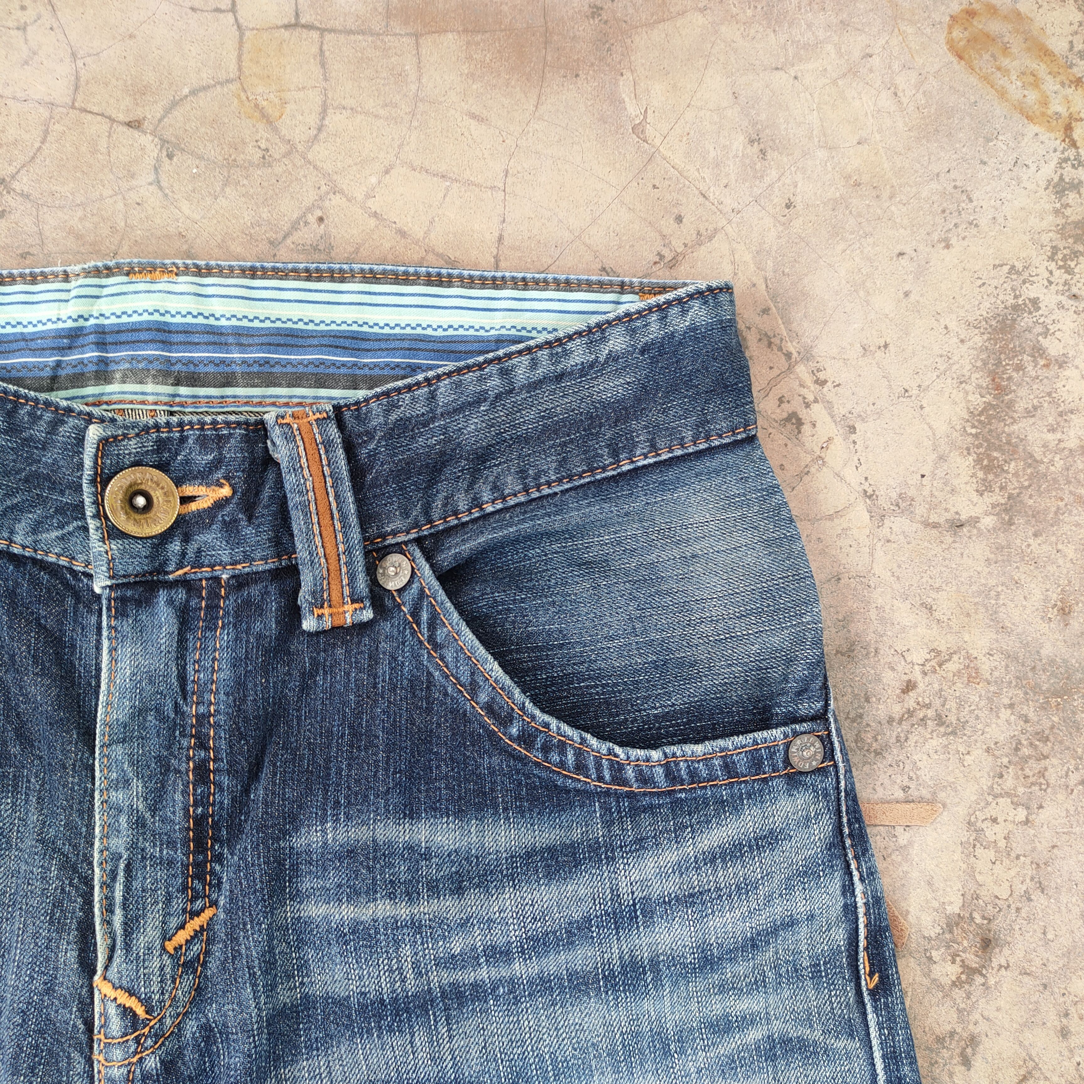Edwin VINTAGE EDWIN EV FADED RIPPED JEANS DENIM PANTS Size US 30 / EU 46 - 8 Thumbnail