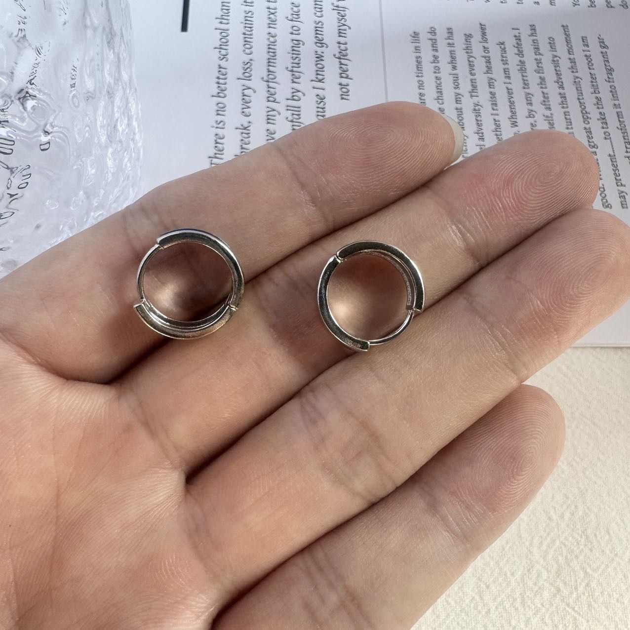 Other 15mm Small Hoop Earrings for Men Women Unisex Earrings Size ONE SIZE - 4 Thumbnail