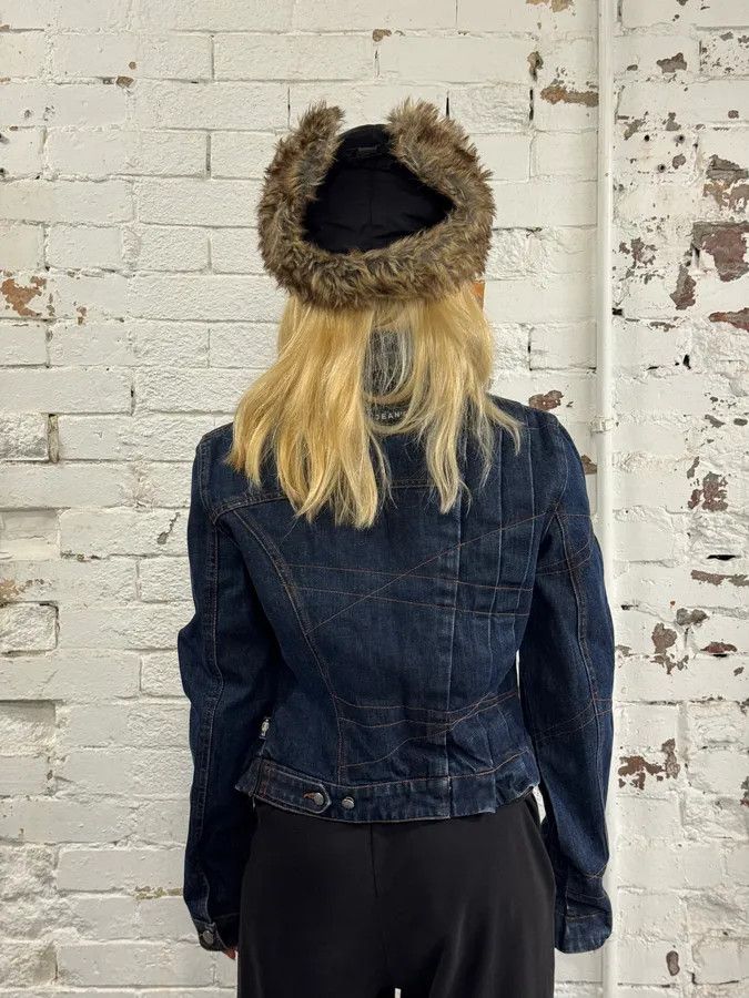 Jean Paul Gaultier 2000s Jean Paul Gaultier Type 1 Asymmetrical Denim Jacket Size M / US 6-8 / IT 42-44 - 3 Thumbnail
