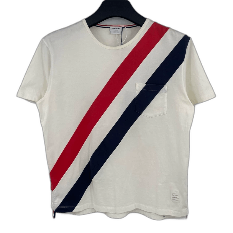 Thom Browne Thom Browne Striped Short Sleeve T-Shirt Size US M / EU 48-50 / 2 - 1 Thumbnail