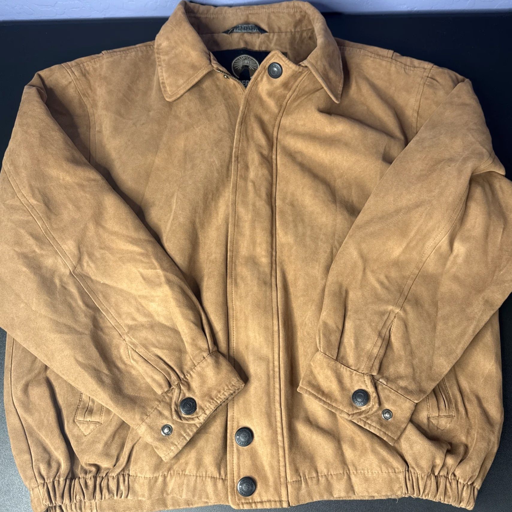 Weatherproof Weatherproof Men's Brown Faux Suede Size M Full Zip Jacket Jerry Seinfeld Jacket Size US M / EU 48-50 / 2 - 6 Thumbnail