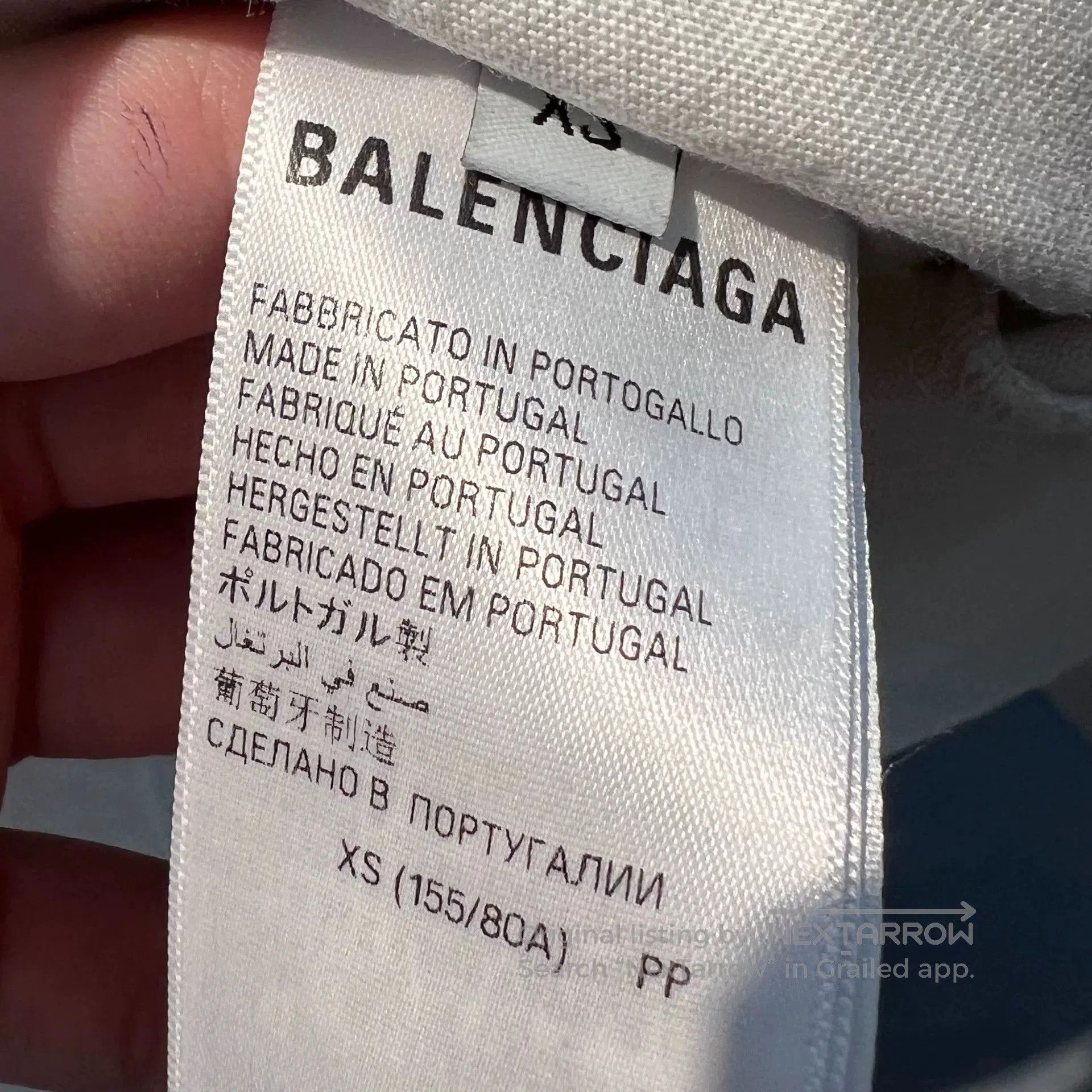 DEFEND PARIS balenciaga white logo short sleeve t. Size US XS / EU 42 / 0 - 5 Thumbnail