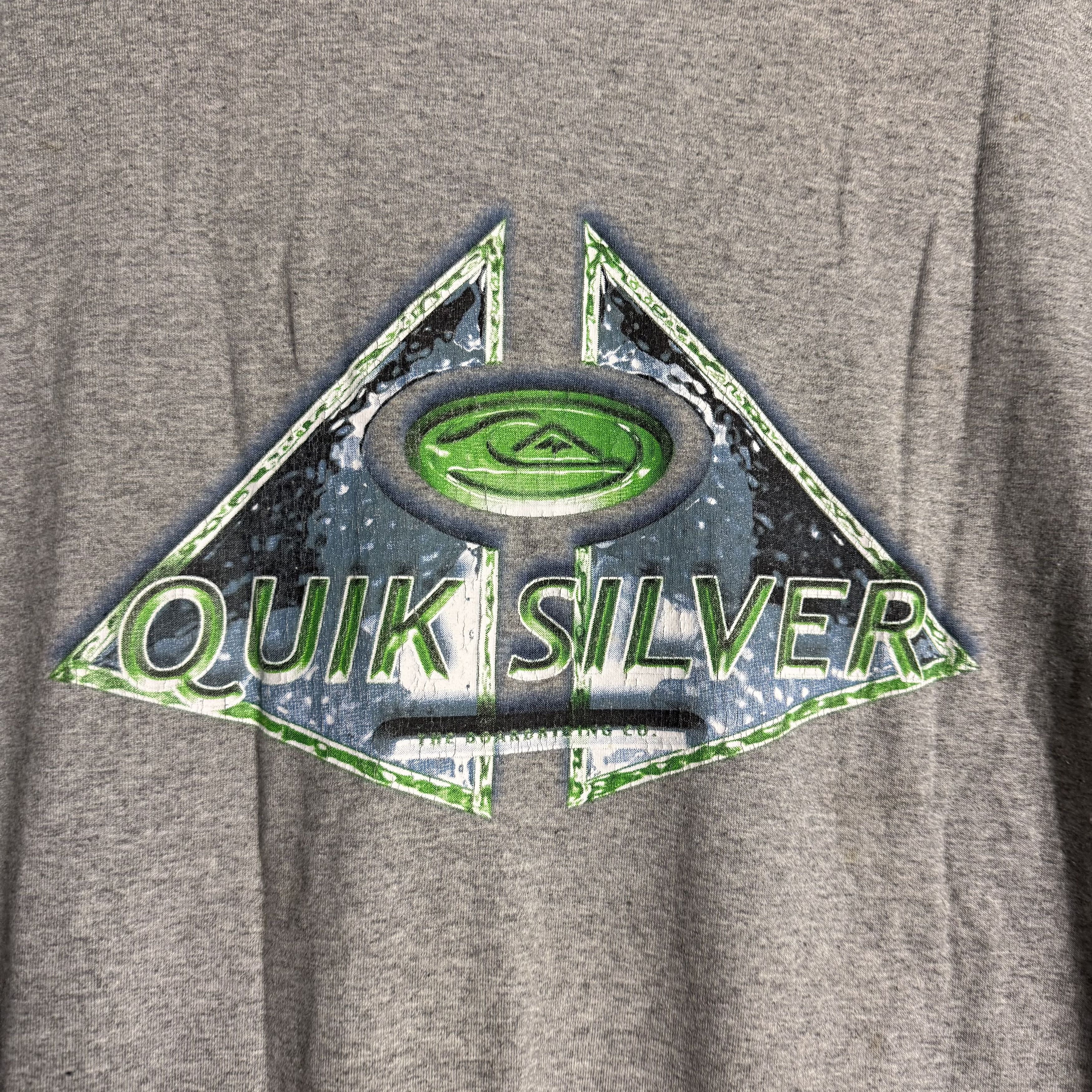 Quiksilver 🔥RARE🔥Vintage Quiksilver Spell Out T-shirt Single Stich Size US L / EU 52-54 / 3 - 2 Thumbnail