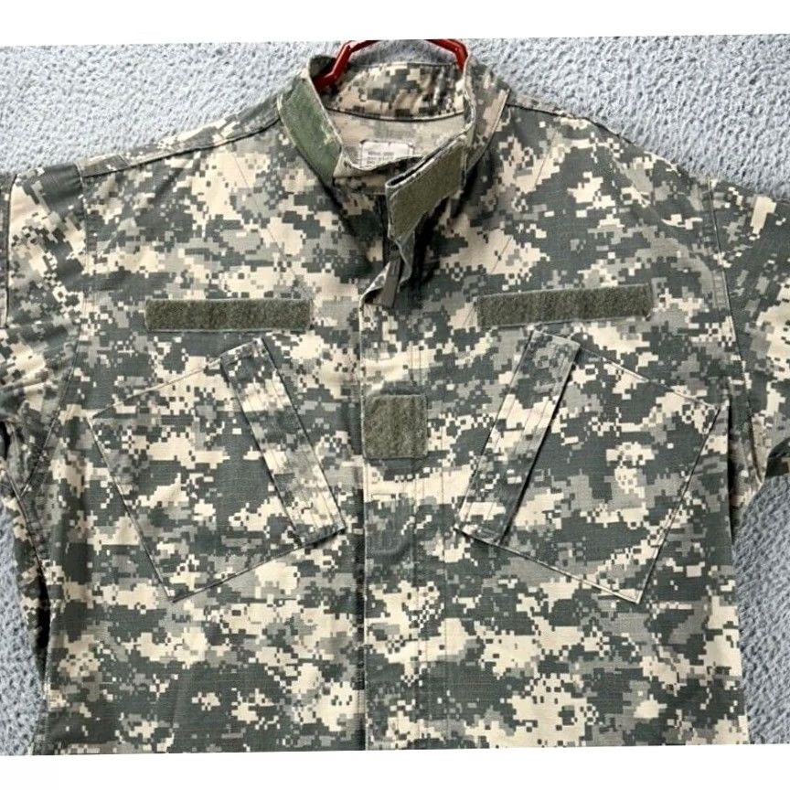 Vintage ACU Army Combat Uniform Jacket Mens Medium Green Digital Camo SPM100-05-D-0418 Size US M / EU 48-50 / 2 - 2 Thumbnail