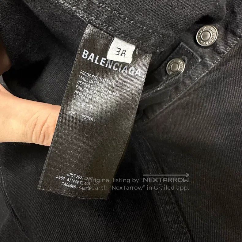 Balenciaga Balenciaga Washed denim back diamond logo jacket Size XS / US 0-2 / IT 36-38 - 4 Thumbnail