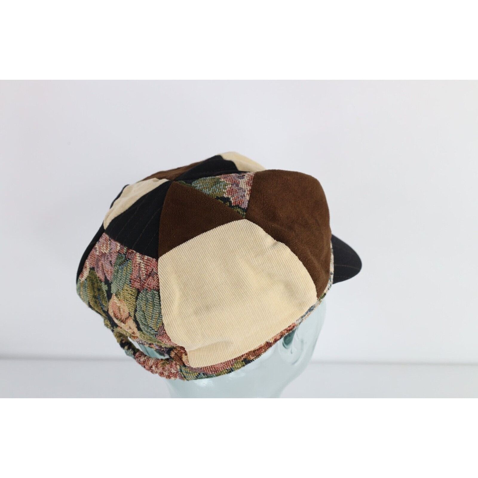 Vintage Vintage 90s Streetwear Tapestry Flower Patchwork Newsboy Cap Size ONE SIZE - 4 Thumbnail