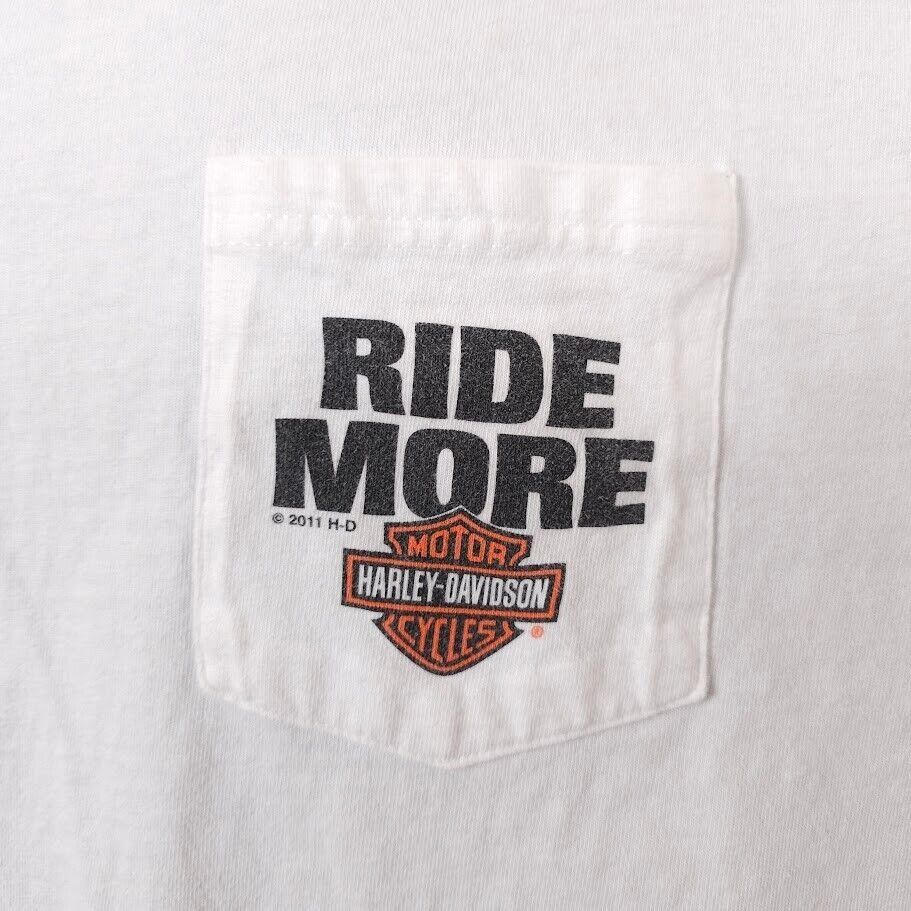 Harley Davidson Harley Davidson T Shirt Mens Size Large White Flaming Gorge Size US L / EU 52-54 / 3 - 3 Thumbnail