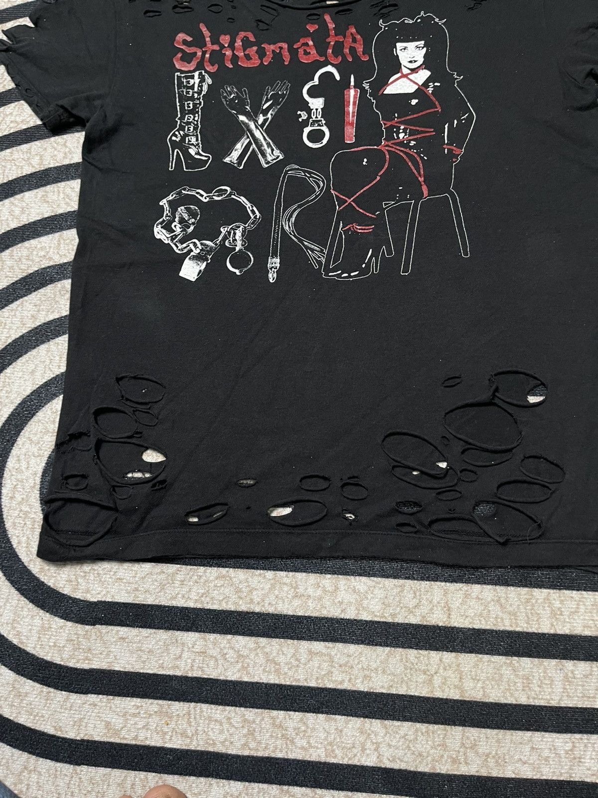 If Six Was Nine 2000s STIGMA BY SEXY DYNAMIC LONDON PUNK STYLE SISTRESSED Size US S / EU 44-46 / 1 - 5 Thumbnail